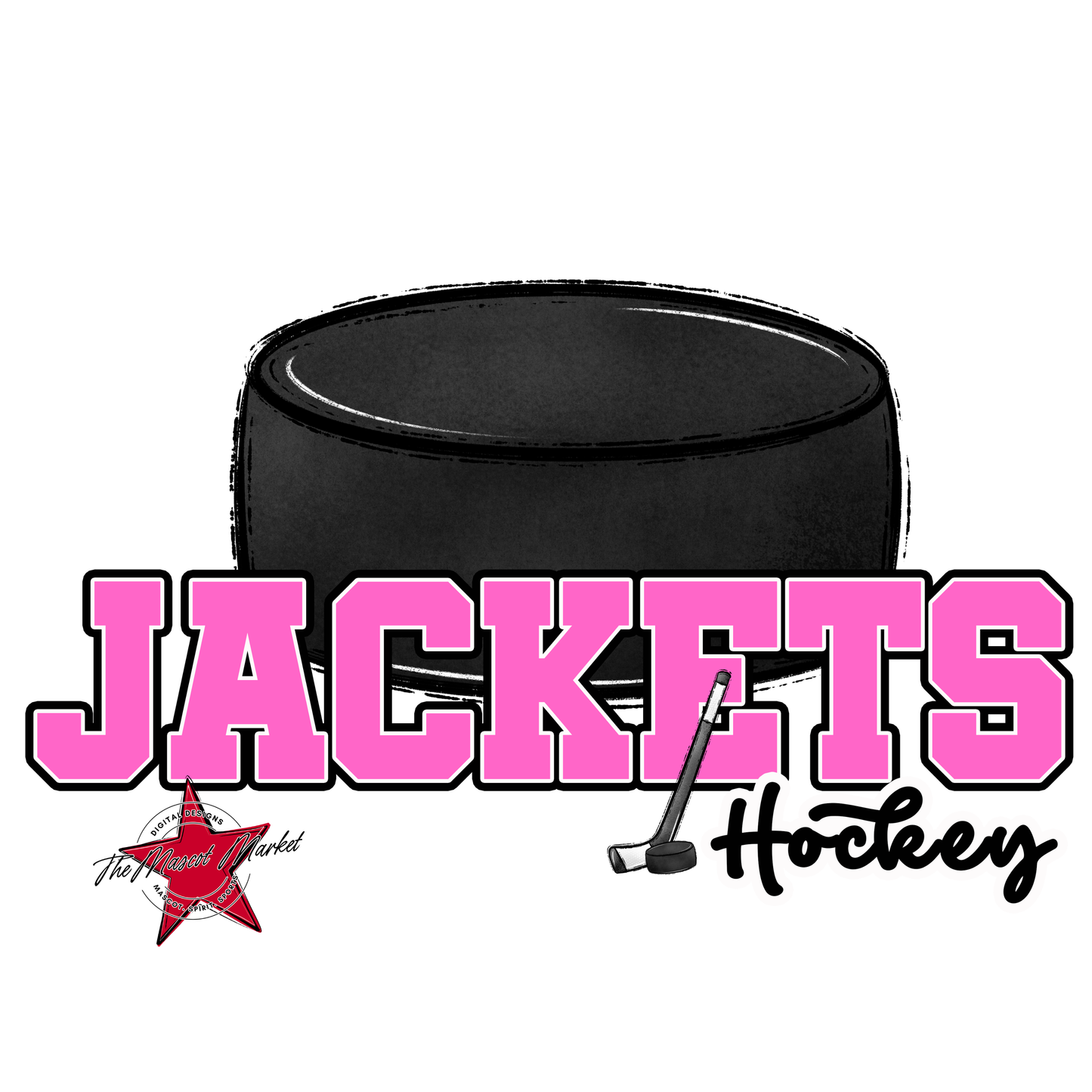 Jackets Varsity Hockey-Baby Pink