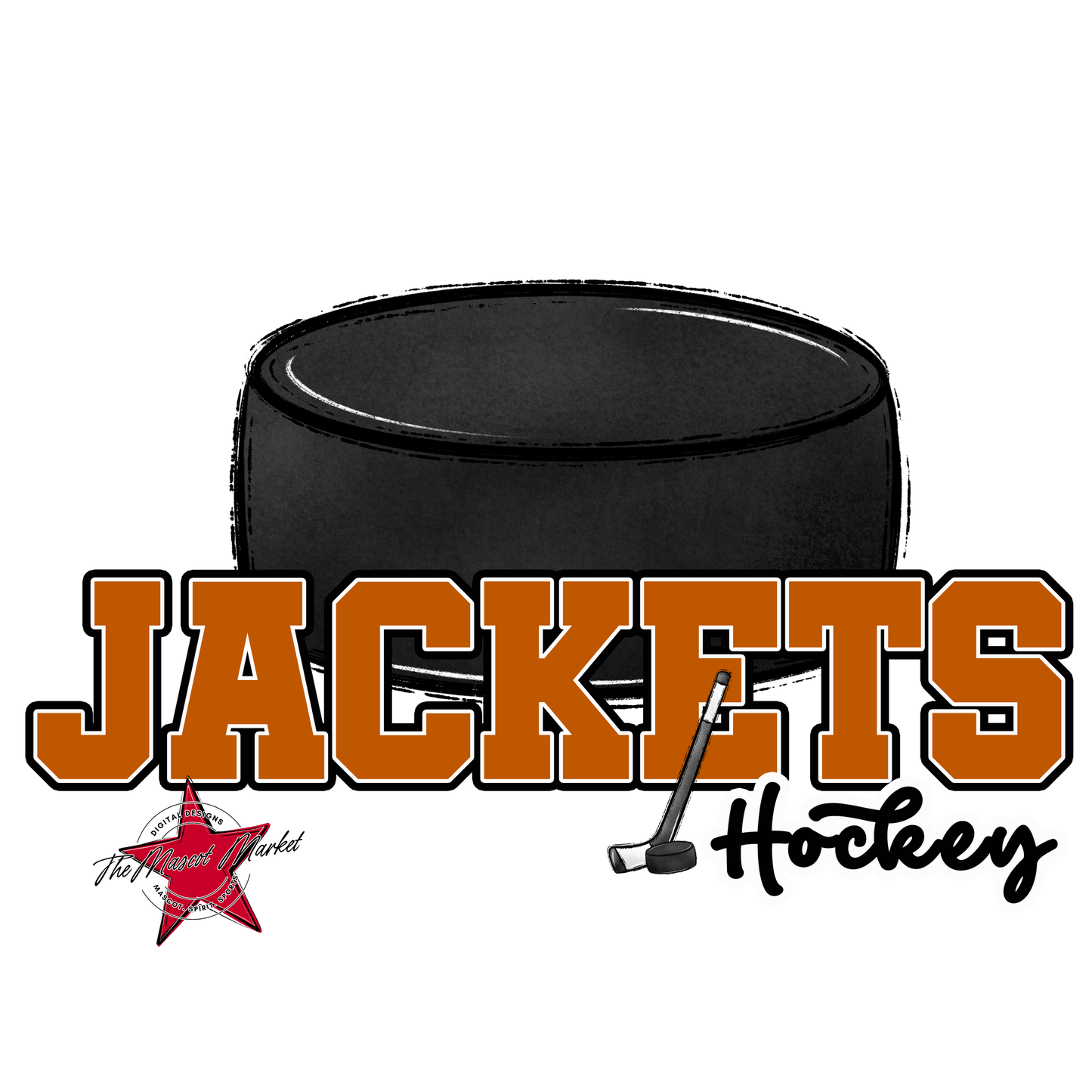 Jackets Varsity Hockey-Burnt Orange