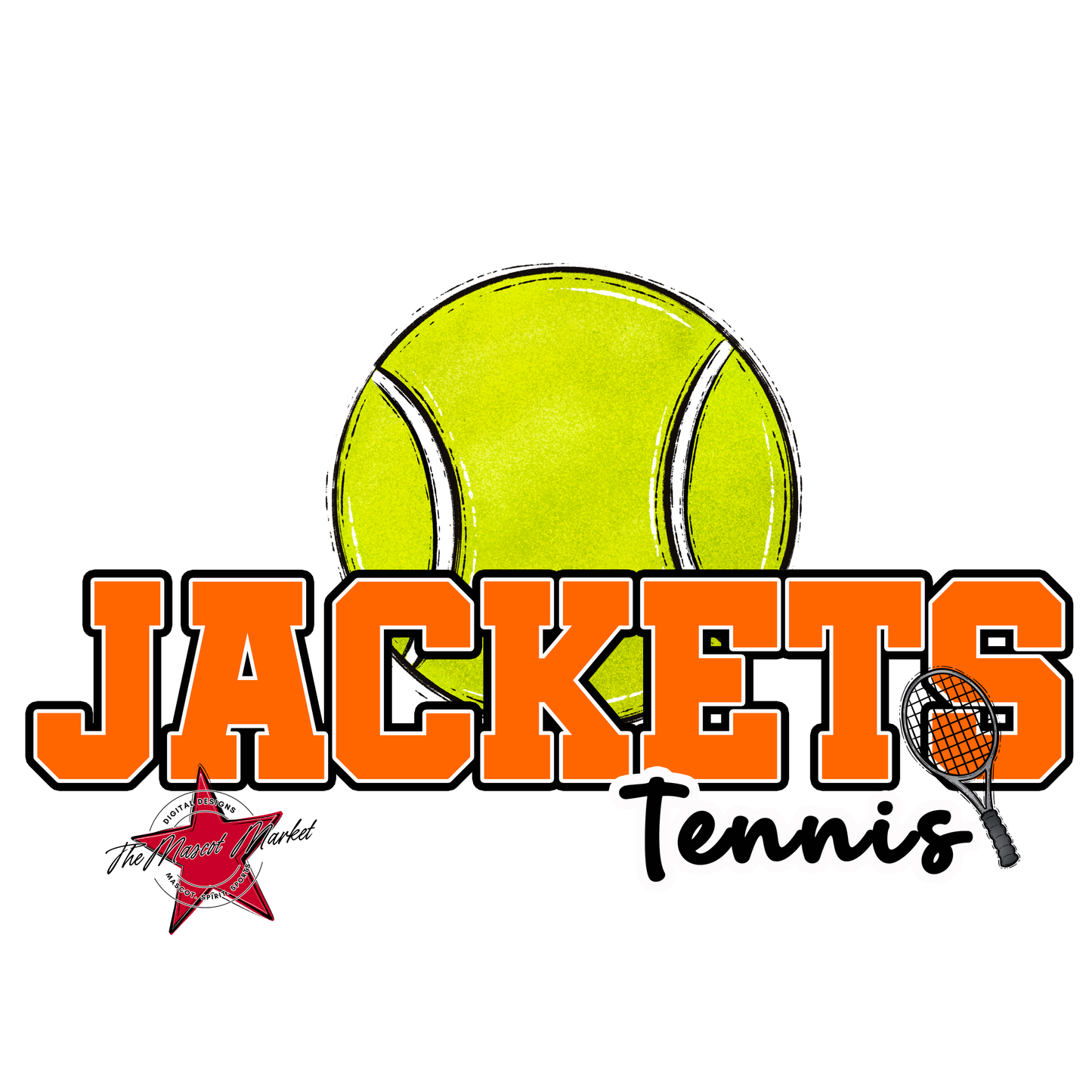 Jackets Varsity Tennis-Orange