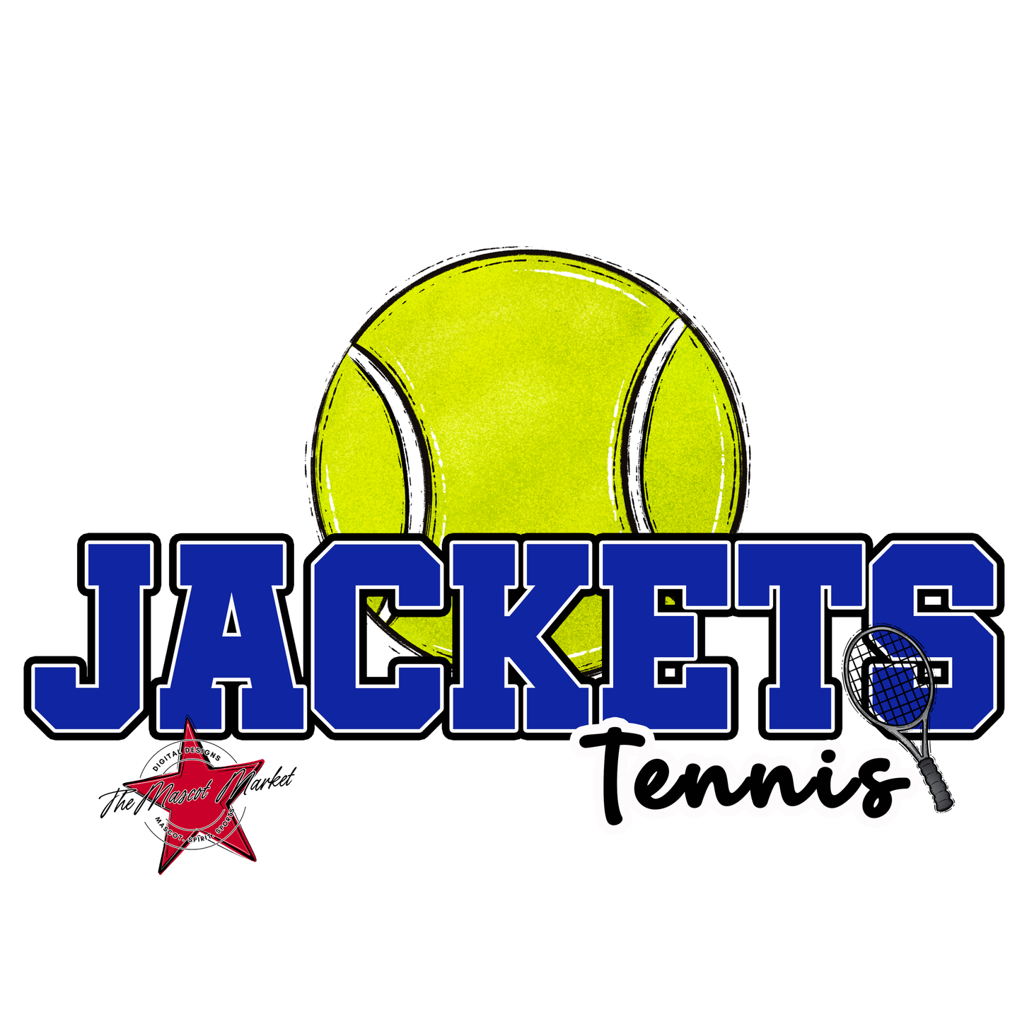Jackets Varsity Tennis-Royal Blue