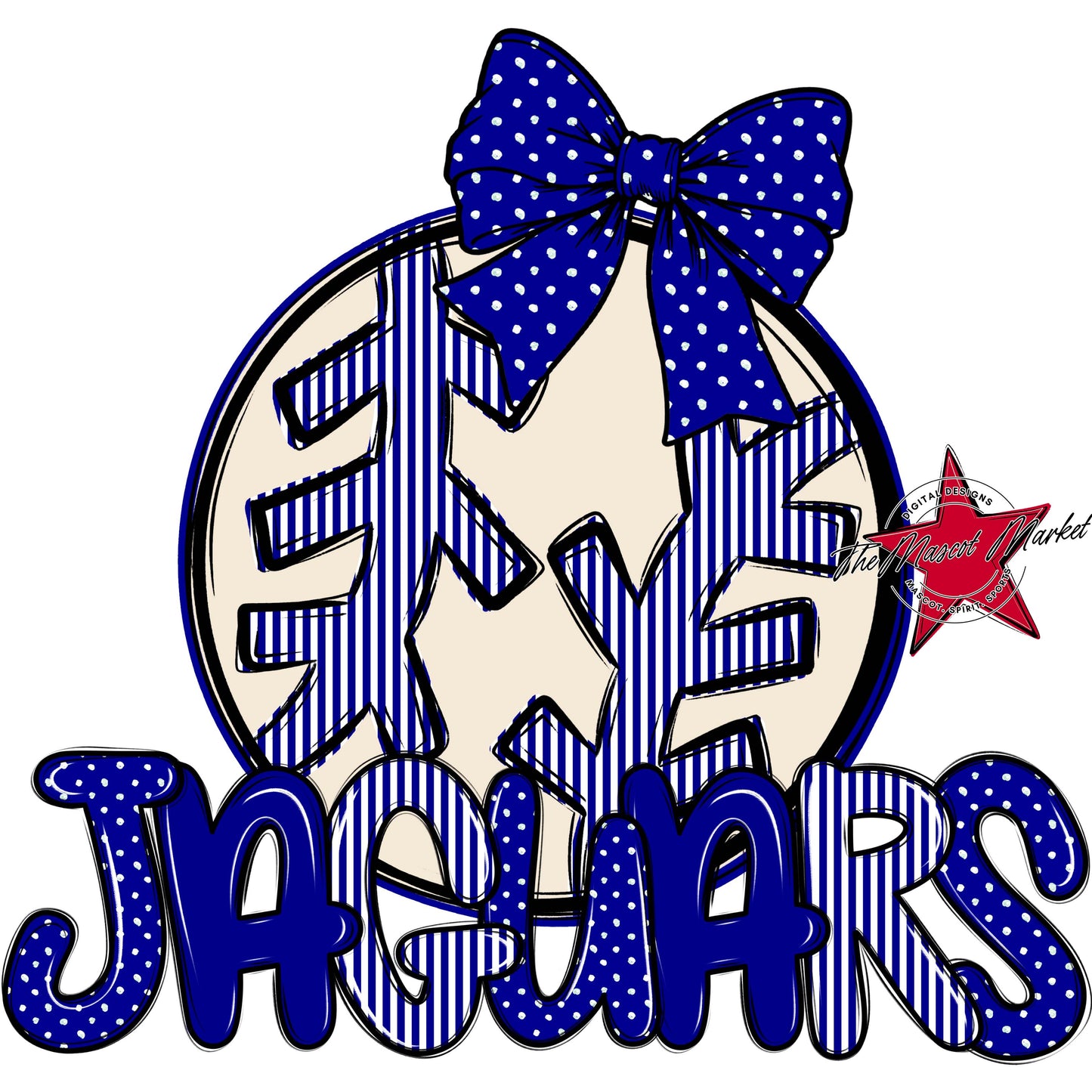 Jaguars Baseball-Softball Spirit Design-Blue