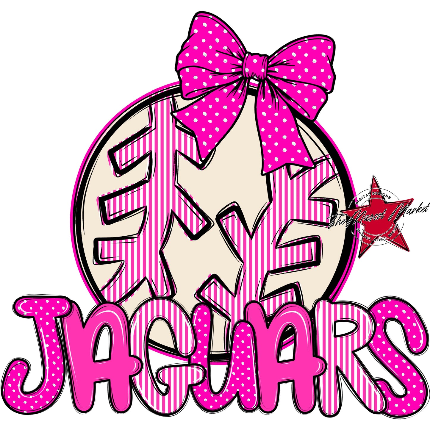Jaguars Baseball-Softball Spirit Design-Pink