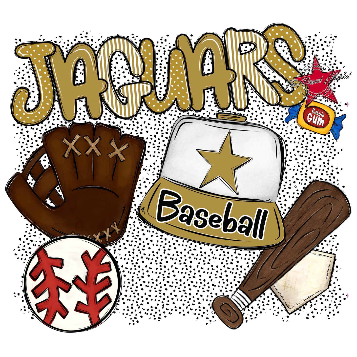 Jaguars Baseball Spirit-Gold