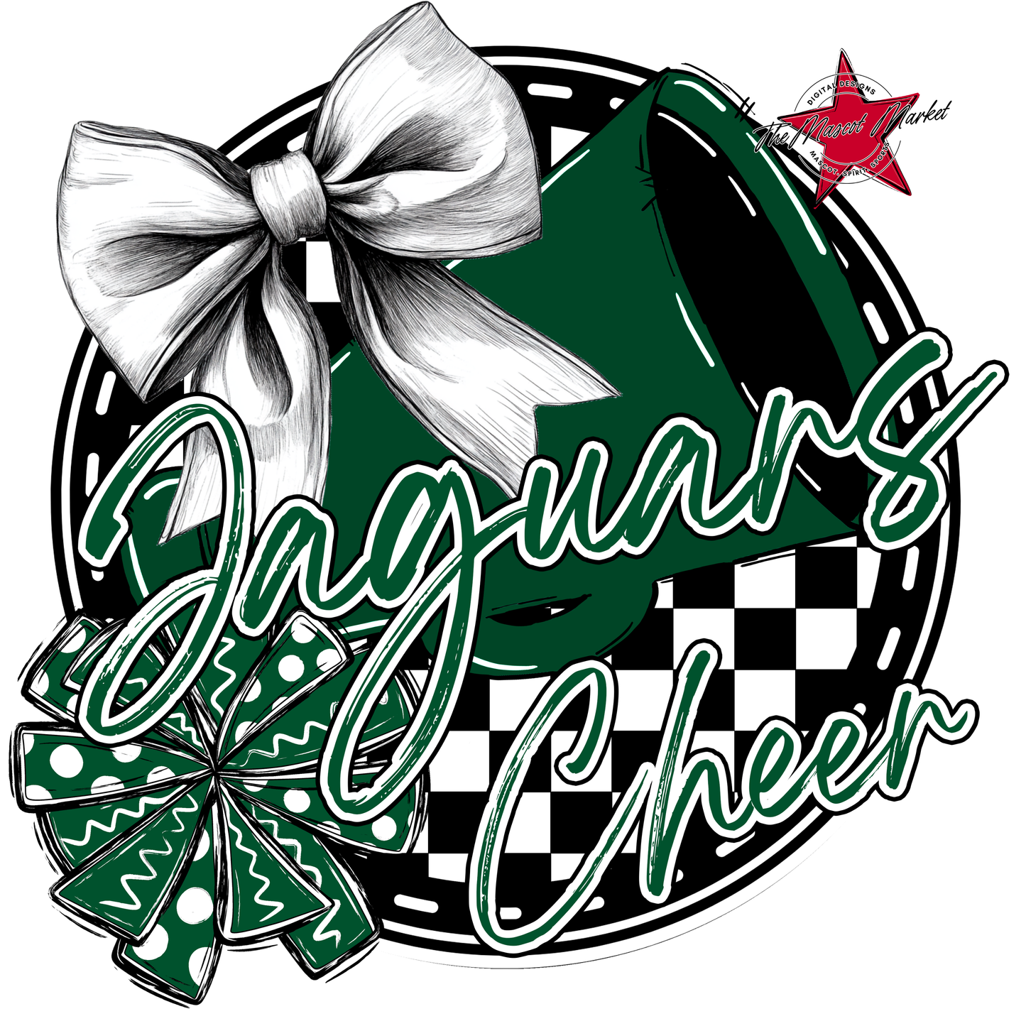 Jaguars Circle Cheer Design-Green