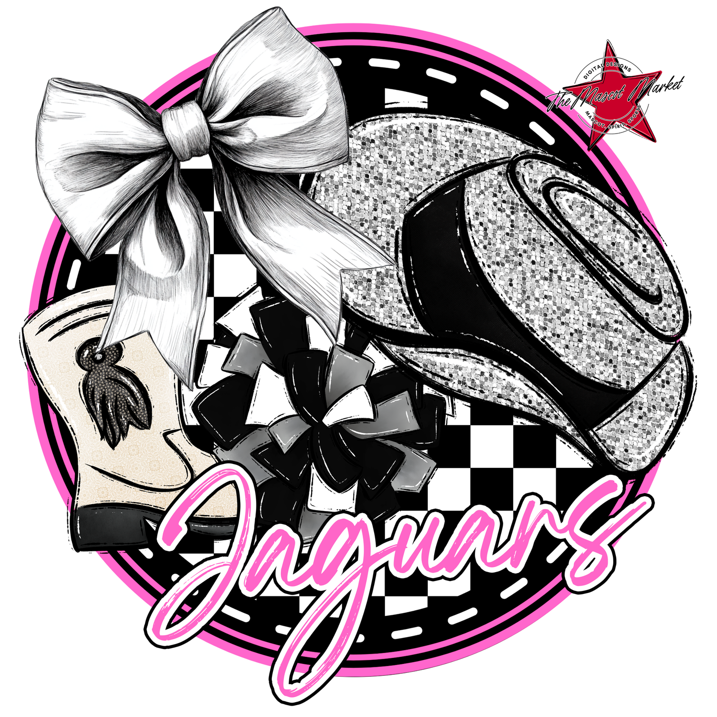 Jaguars Circle Drillteam Design-Baby Pink