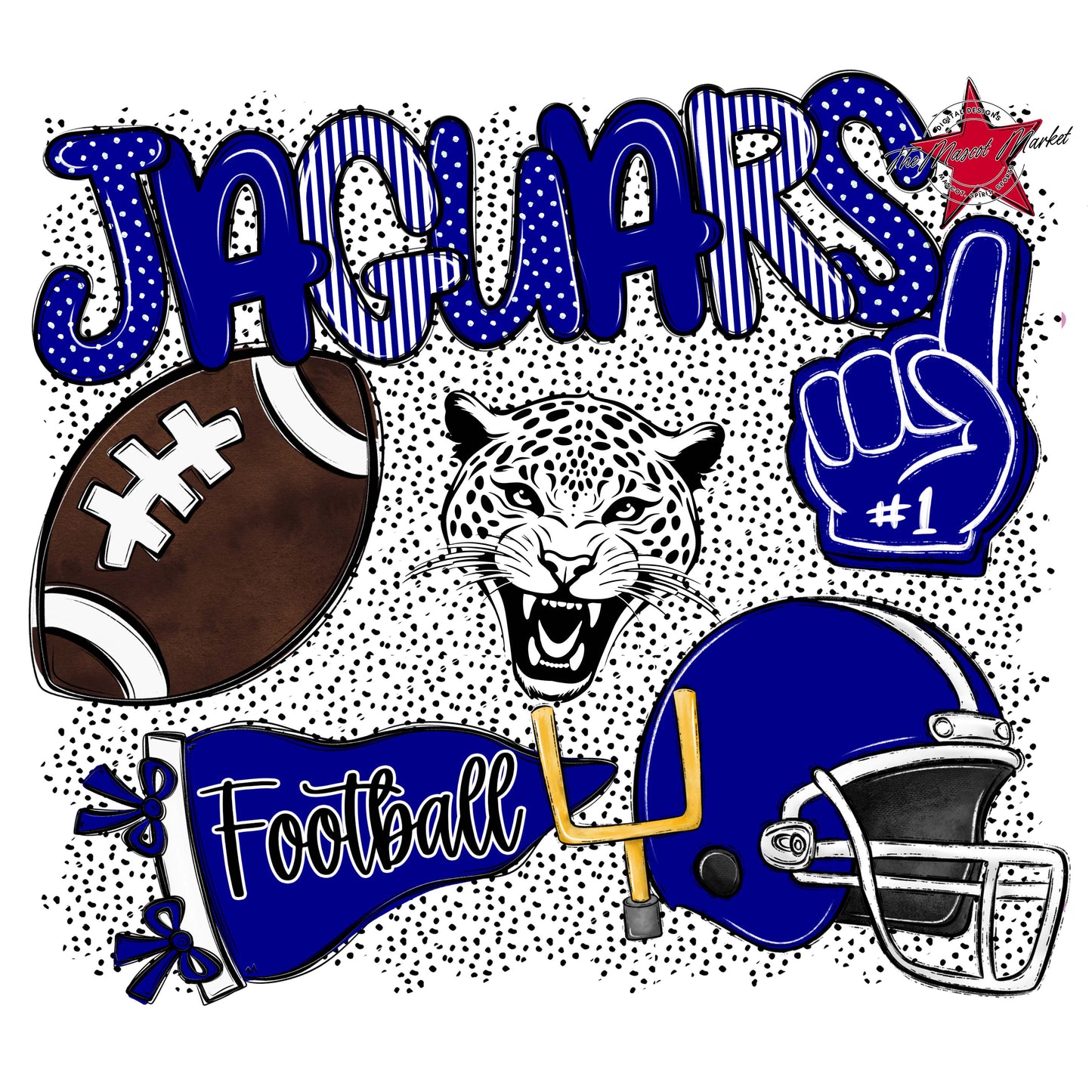Jaguars Football Spirit-Blue
