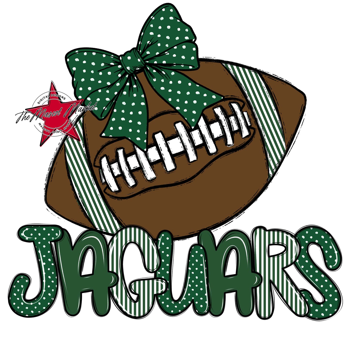 Jaguars Football Spirit Design-Green