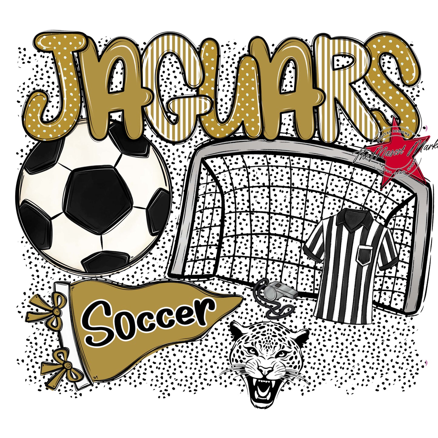 Jaguars Soccer Spirit-Gold