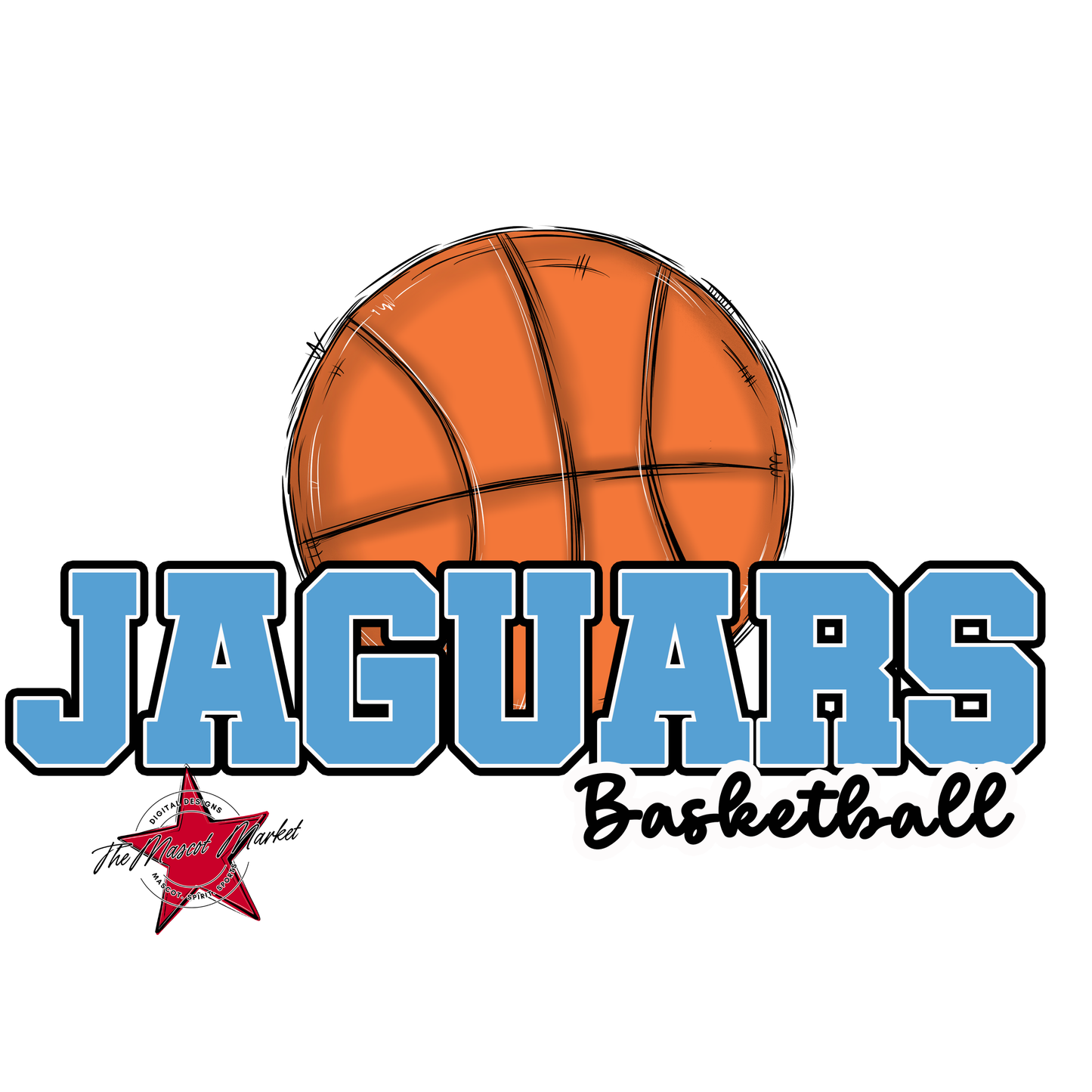Jaguars Varsity Basketball-Carolina Blue