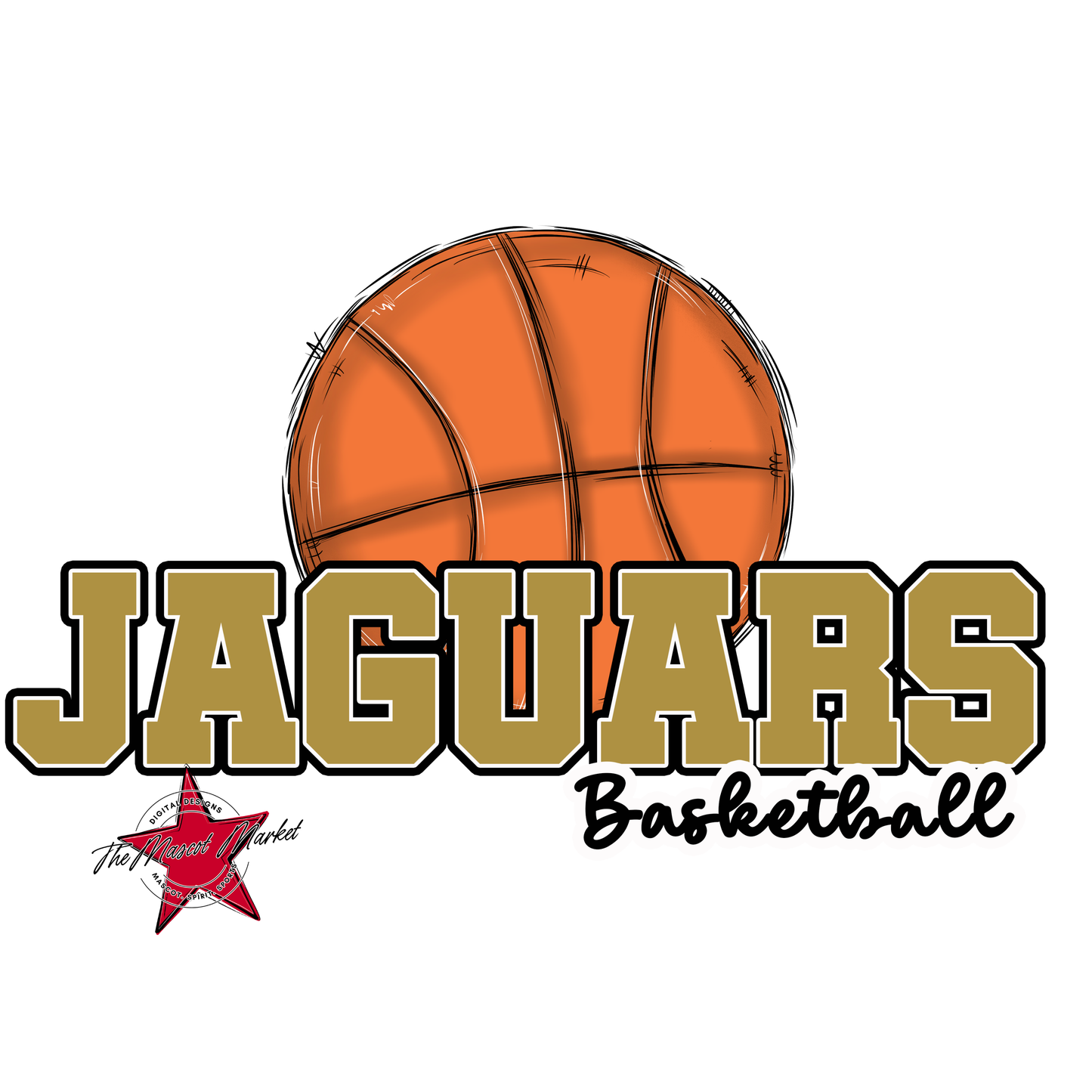 Jaguars Varsity Basketball-Gold