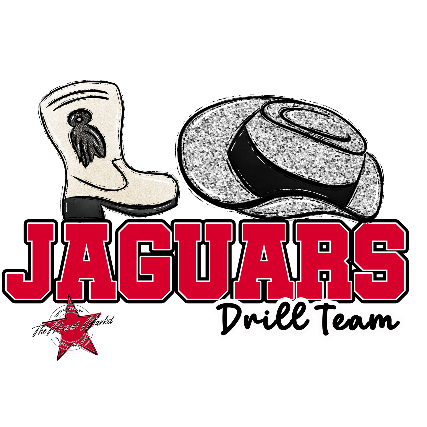 Jaguars Varsity Drillteam-Red