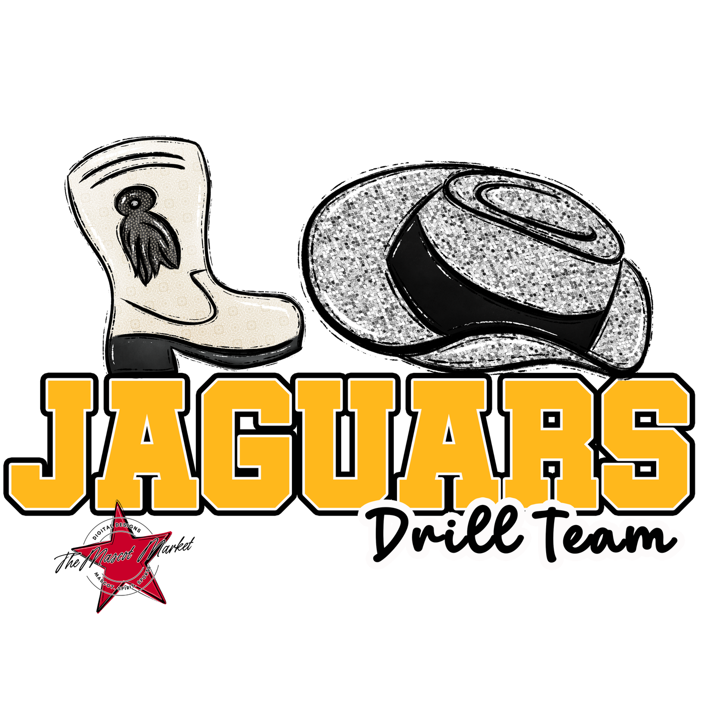 Jaguars Varsity Drillteam-Yellow