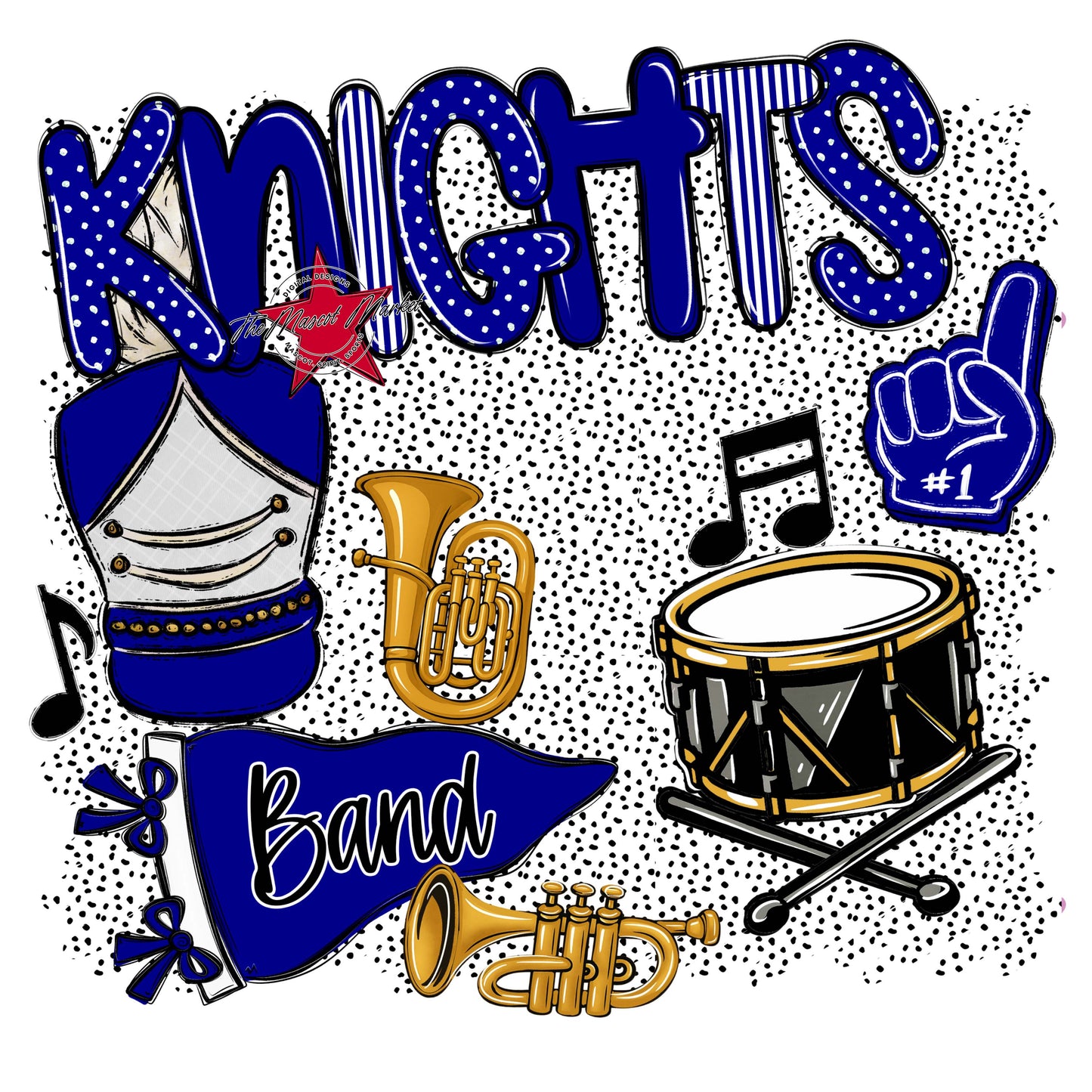 Knights Band Spirit-Blue