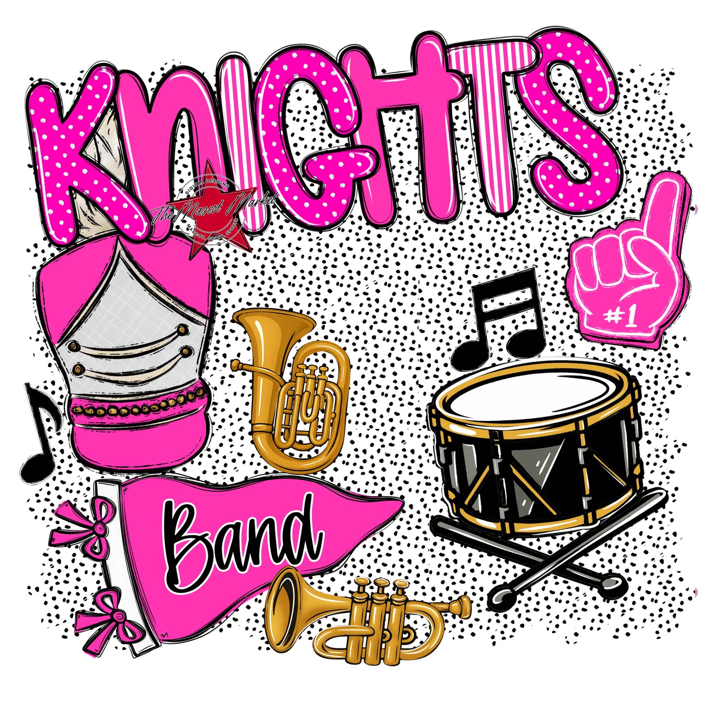 Knights Band Spirit-Pink