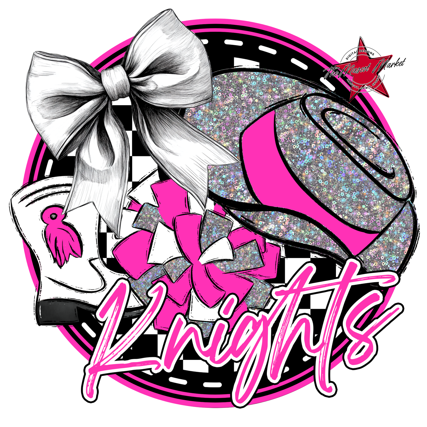 Knights Circle Drillteam Design-Pink
