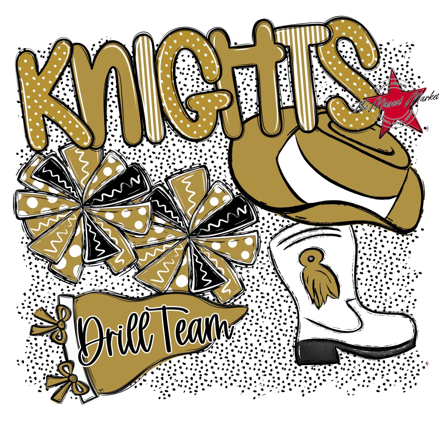 Knights Drillteam Spirit-Gold