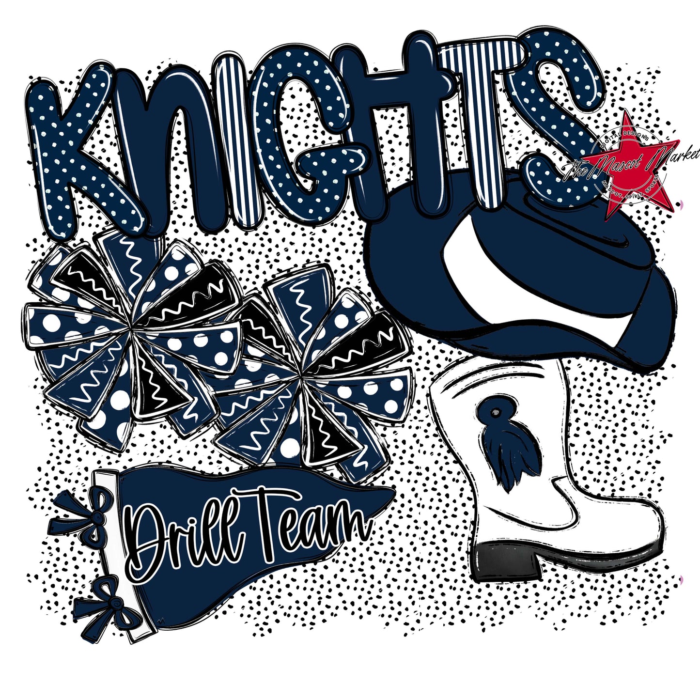 Knights Drillteam Spirit-Navy