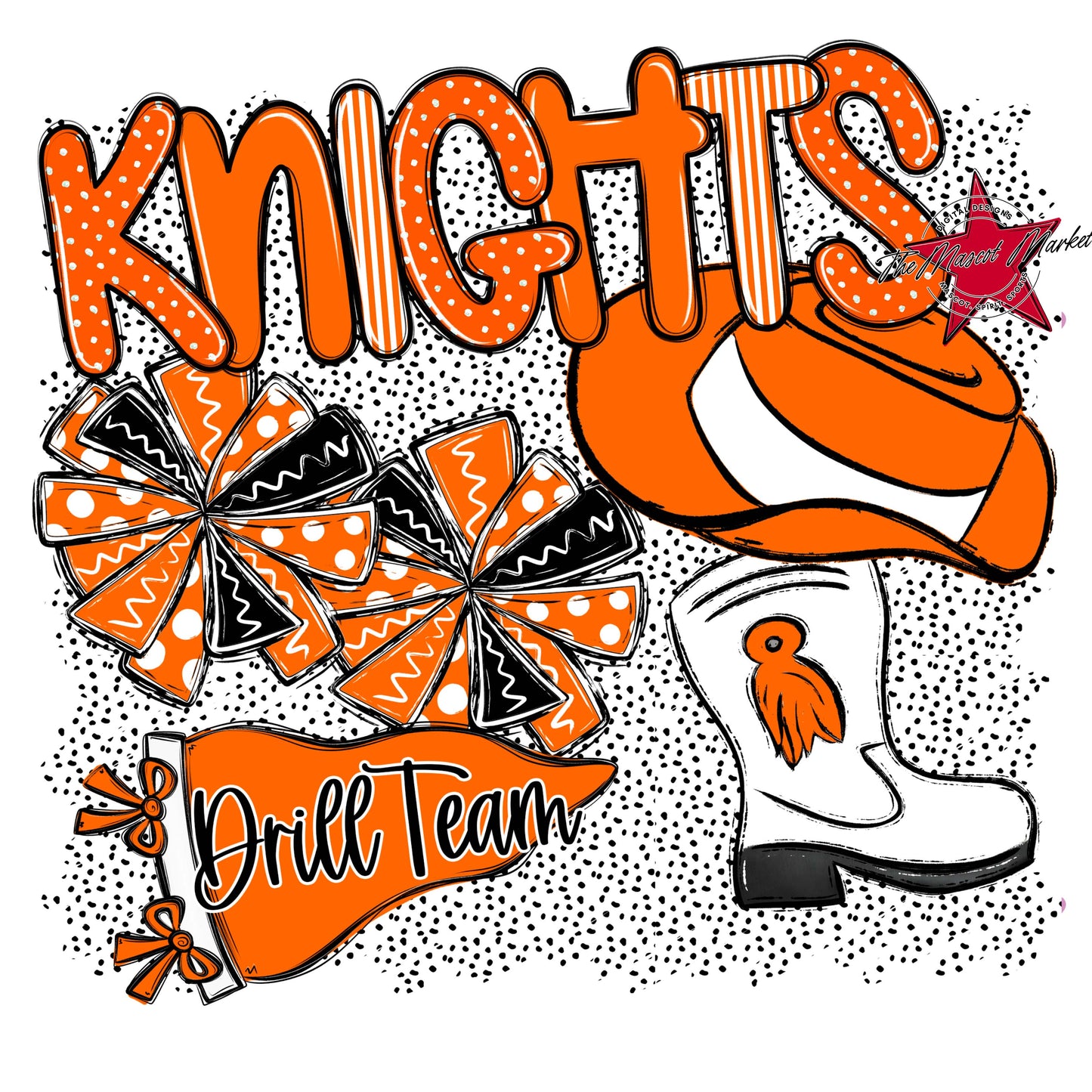 Knights Drillteam Spirit-Orange