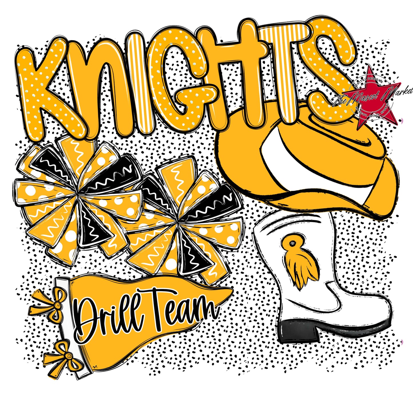 Knights Drillteam Spirit-Yellow