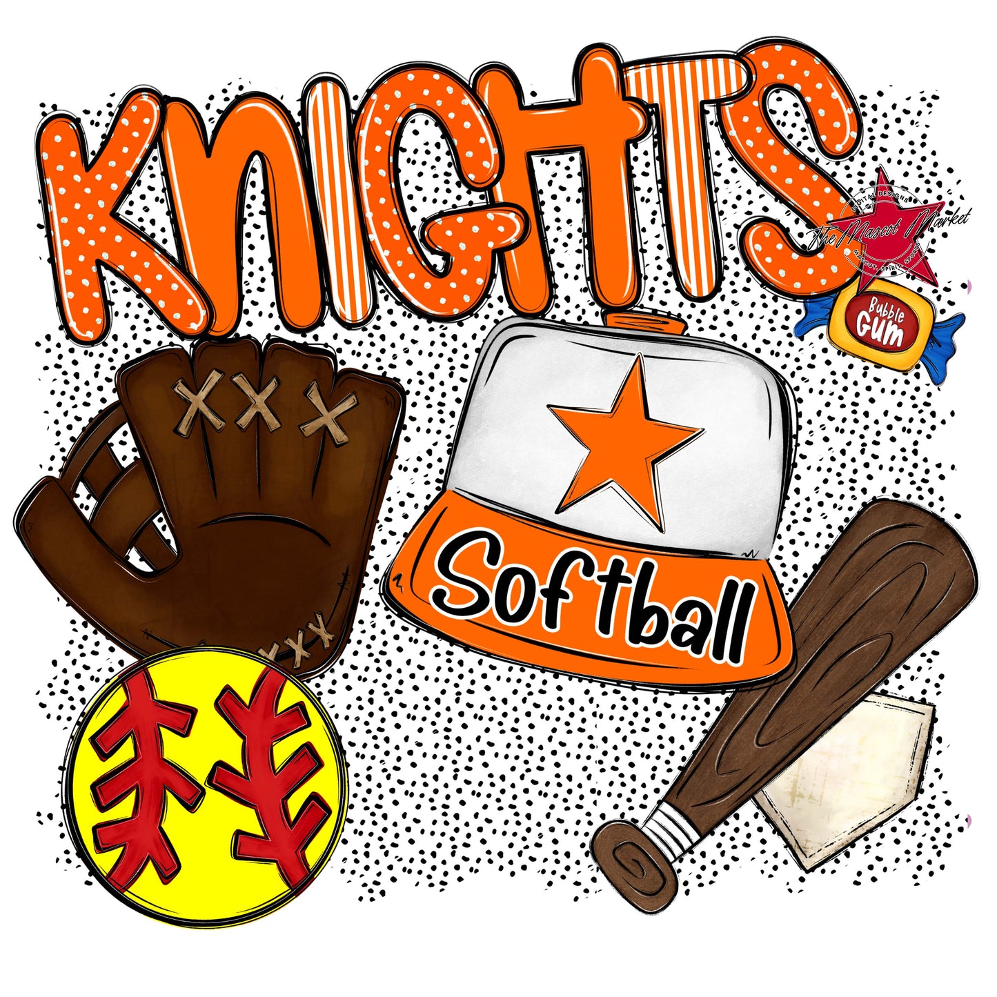 Knights Softball Spirit-Orange