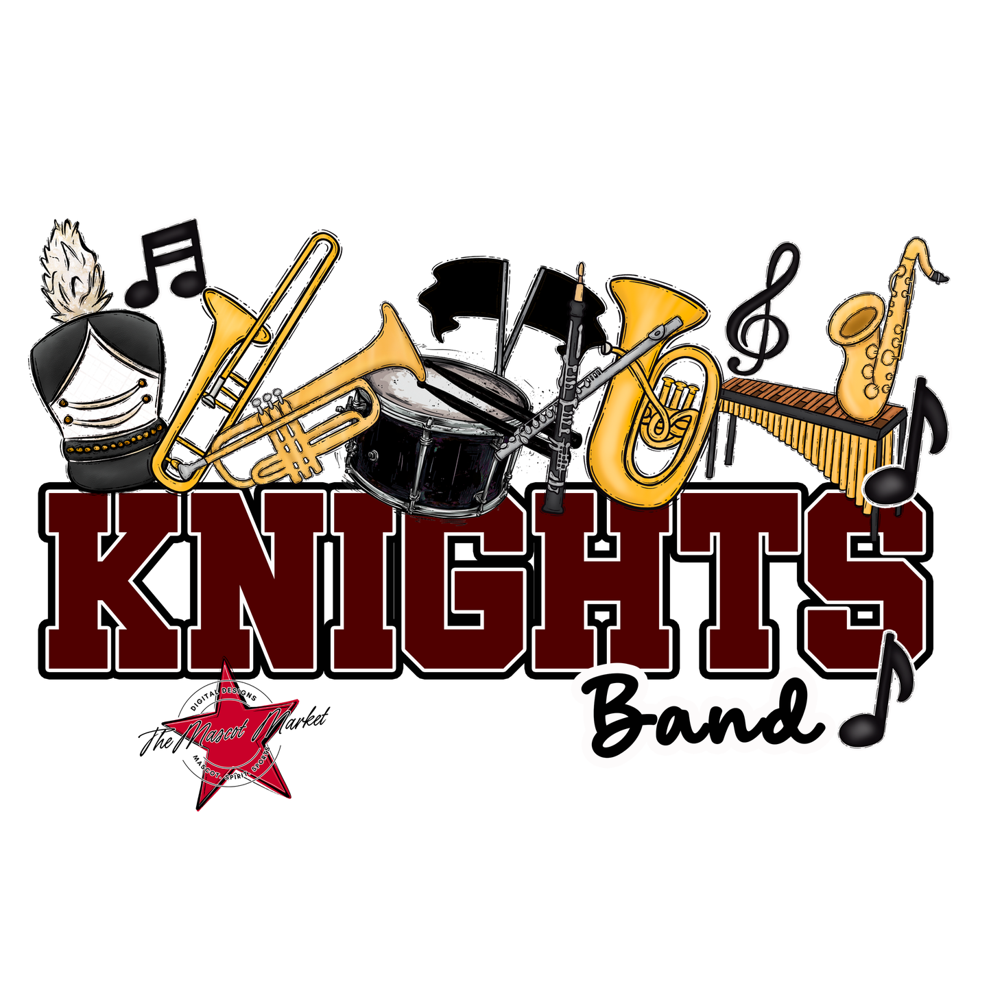 Knights Varsity Band-Maroon