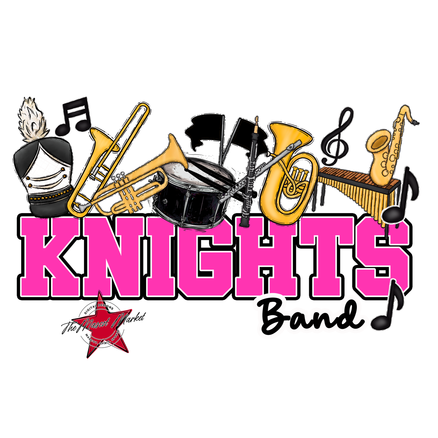 Knights Varsity Band-Pink