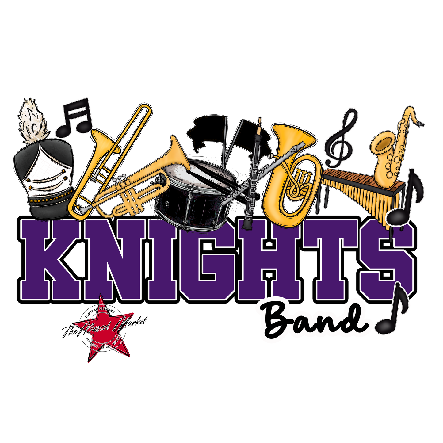 Knights Varsity Band-Purple