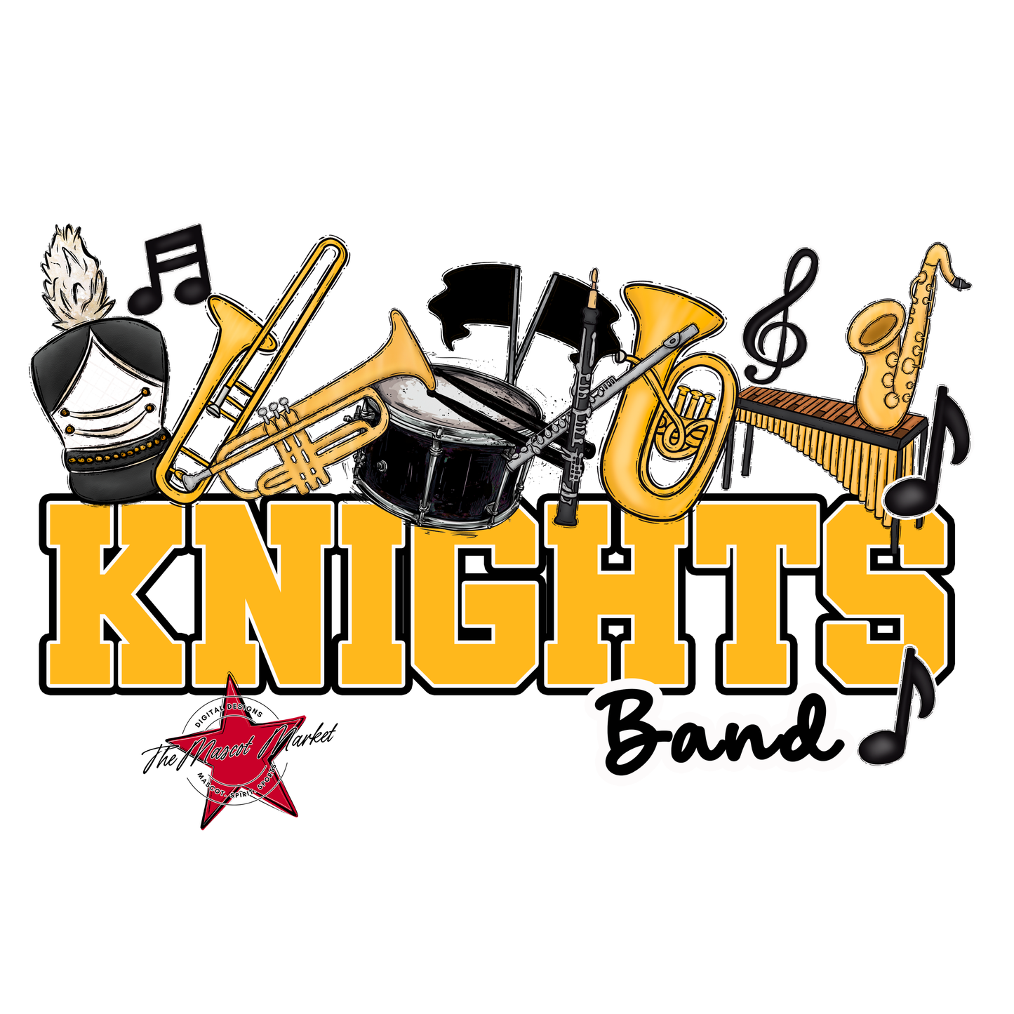 Knights Varsity Band-Yellow