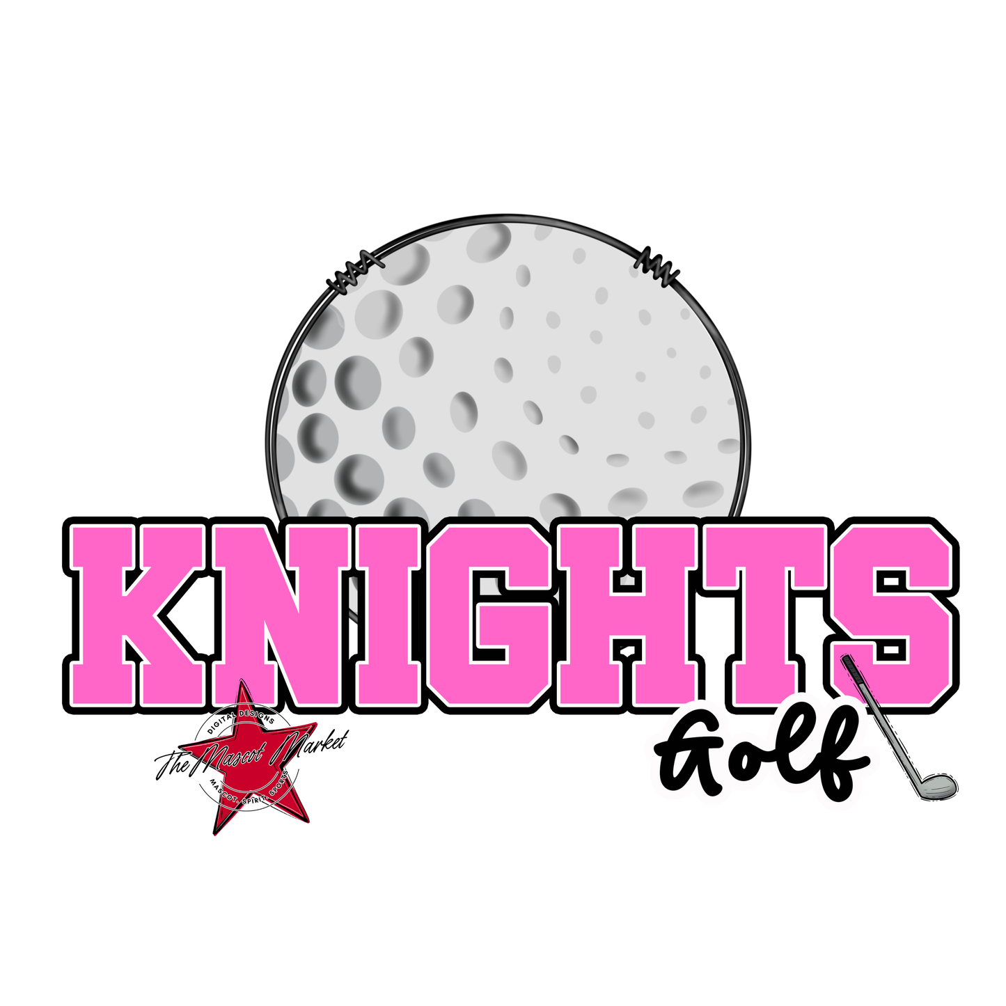 Knights Varsity Golf-Baby Pink