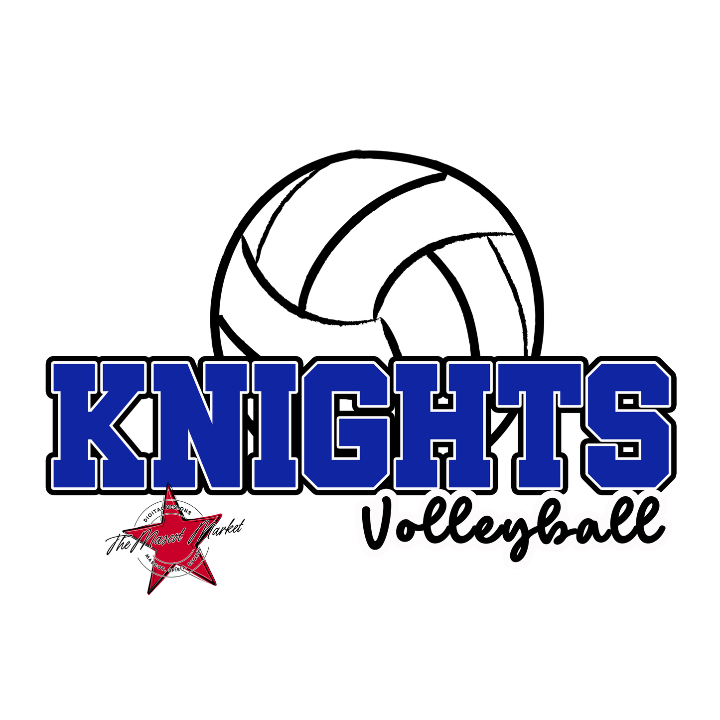 Knights Varsity Volleyball-Blue