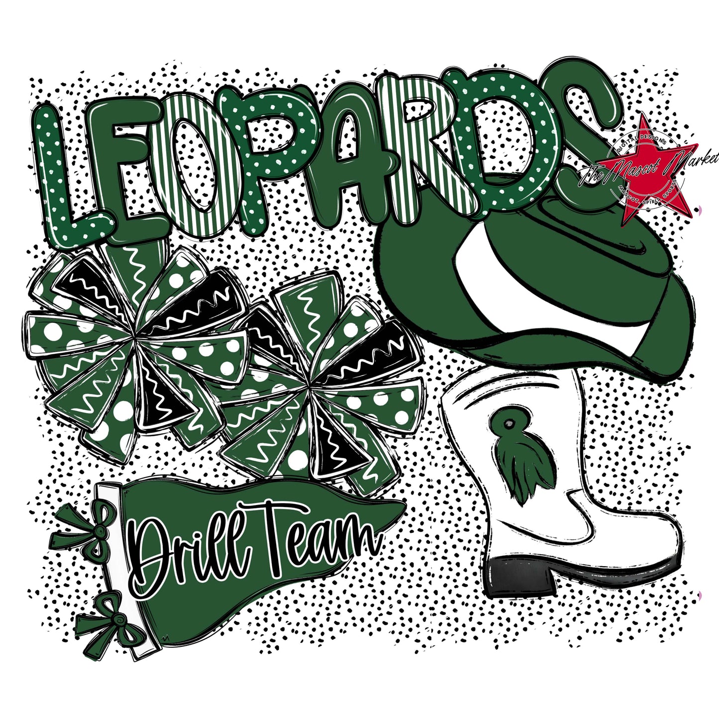 Leopards Drillteam Spirit-Green