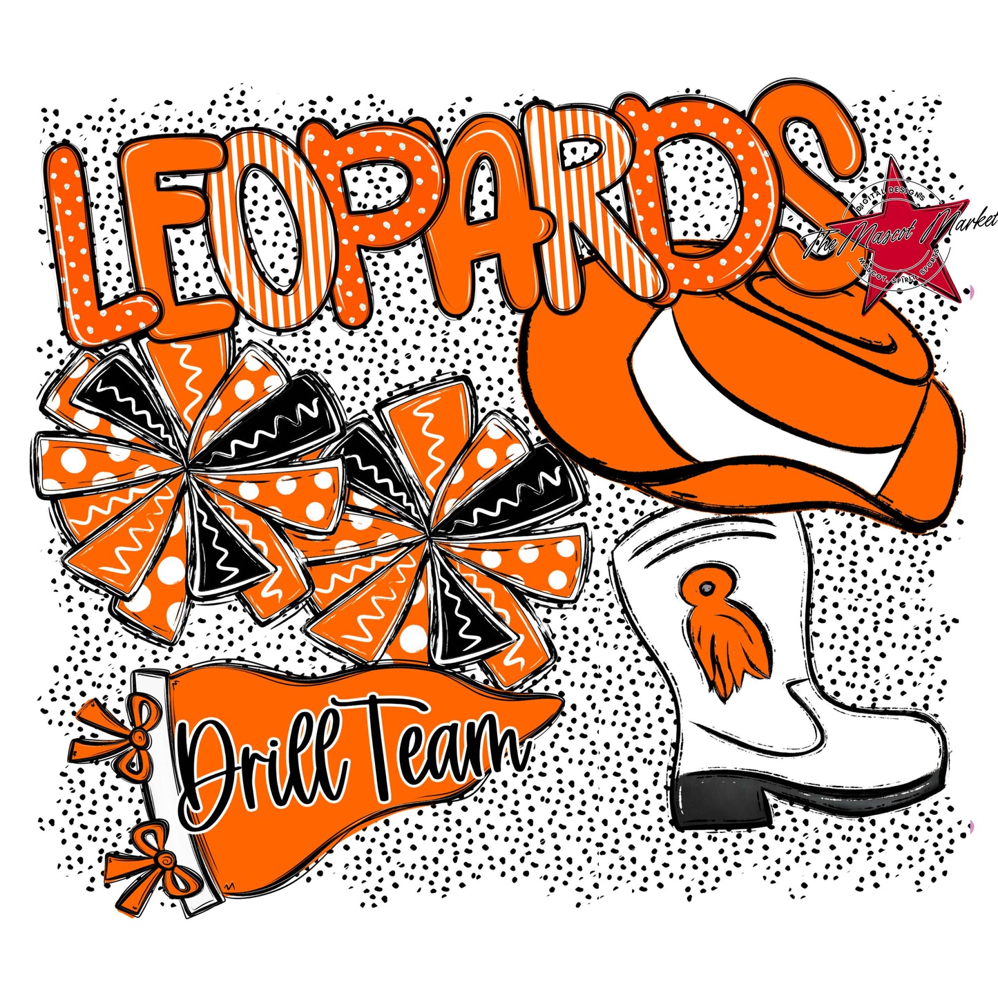 Leopards Drillteam Spirit-Orange