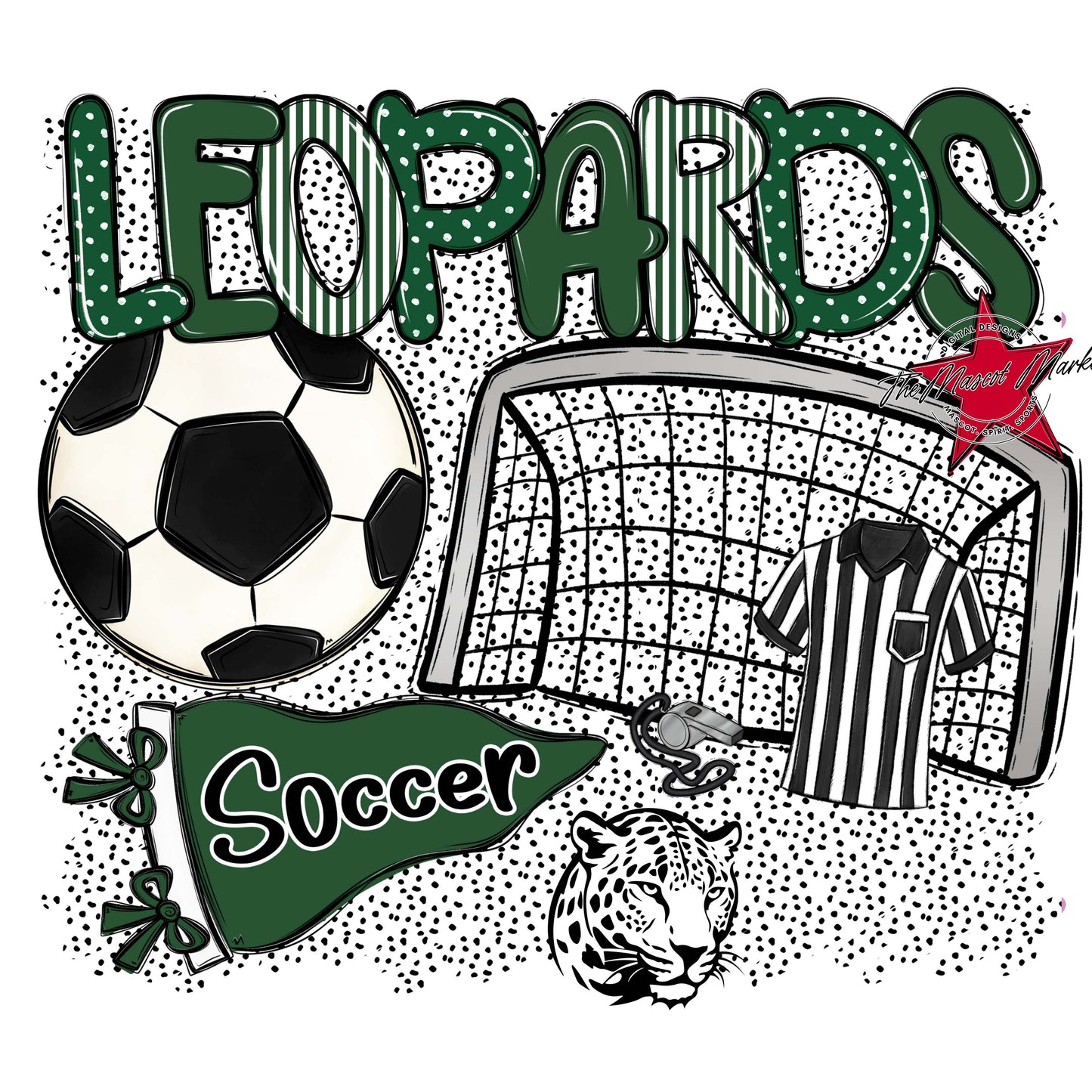 Leopards Soccer Spirit-Green