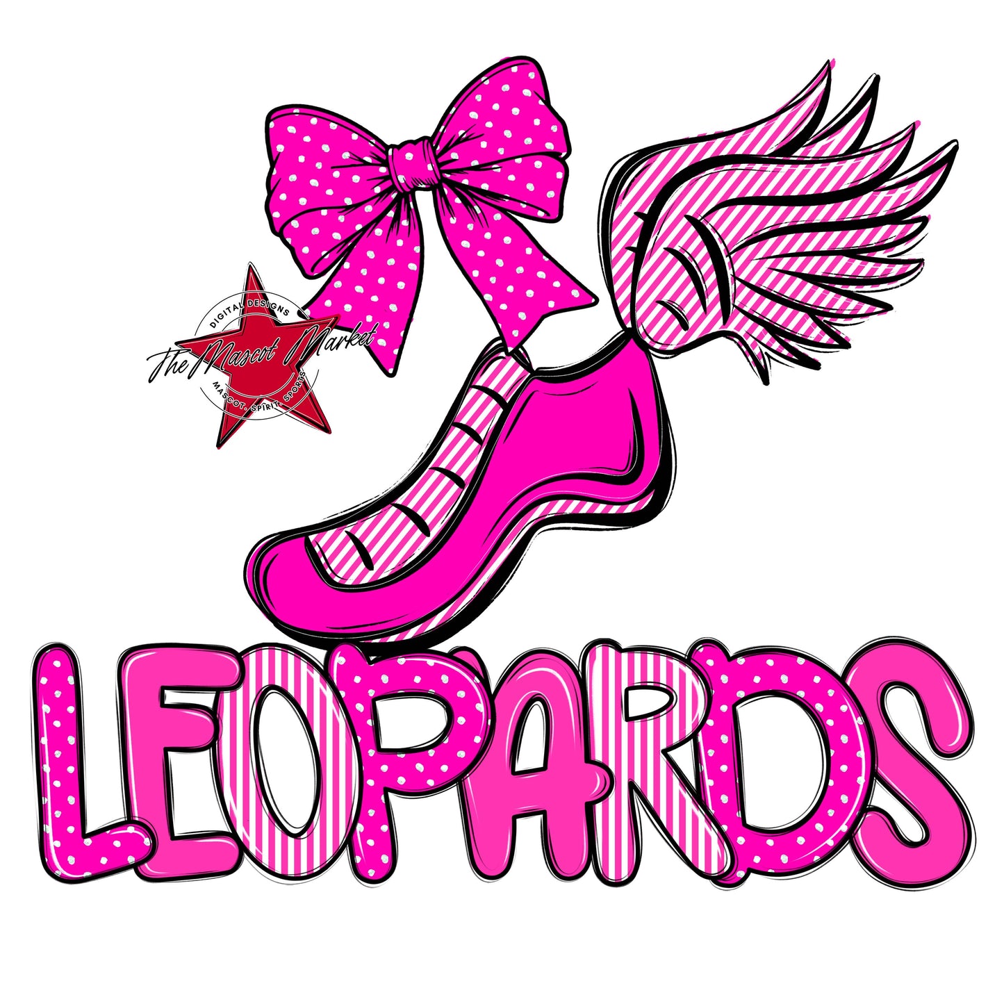 Leopards Track Spirit Design-Pink
