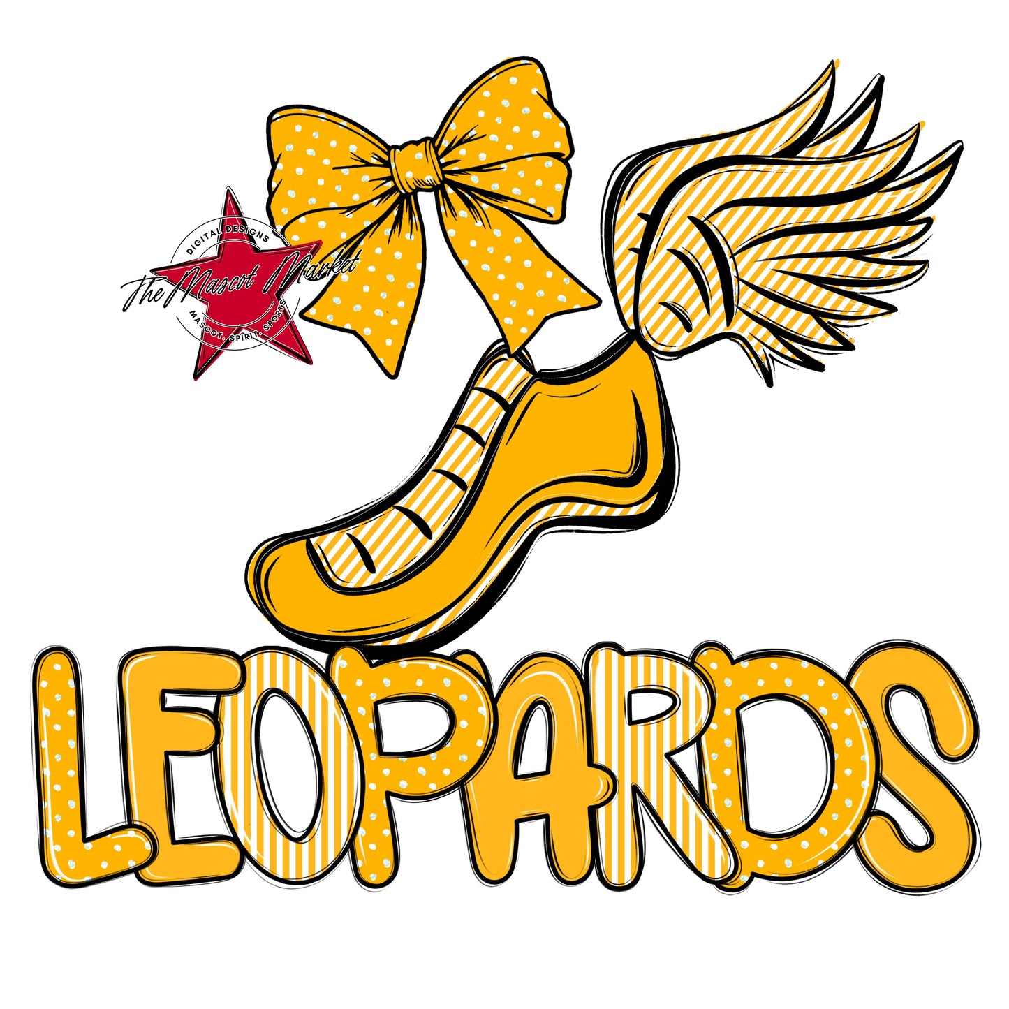 Leopards Track Spirit Design-Yellow