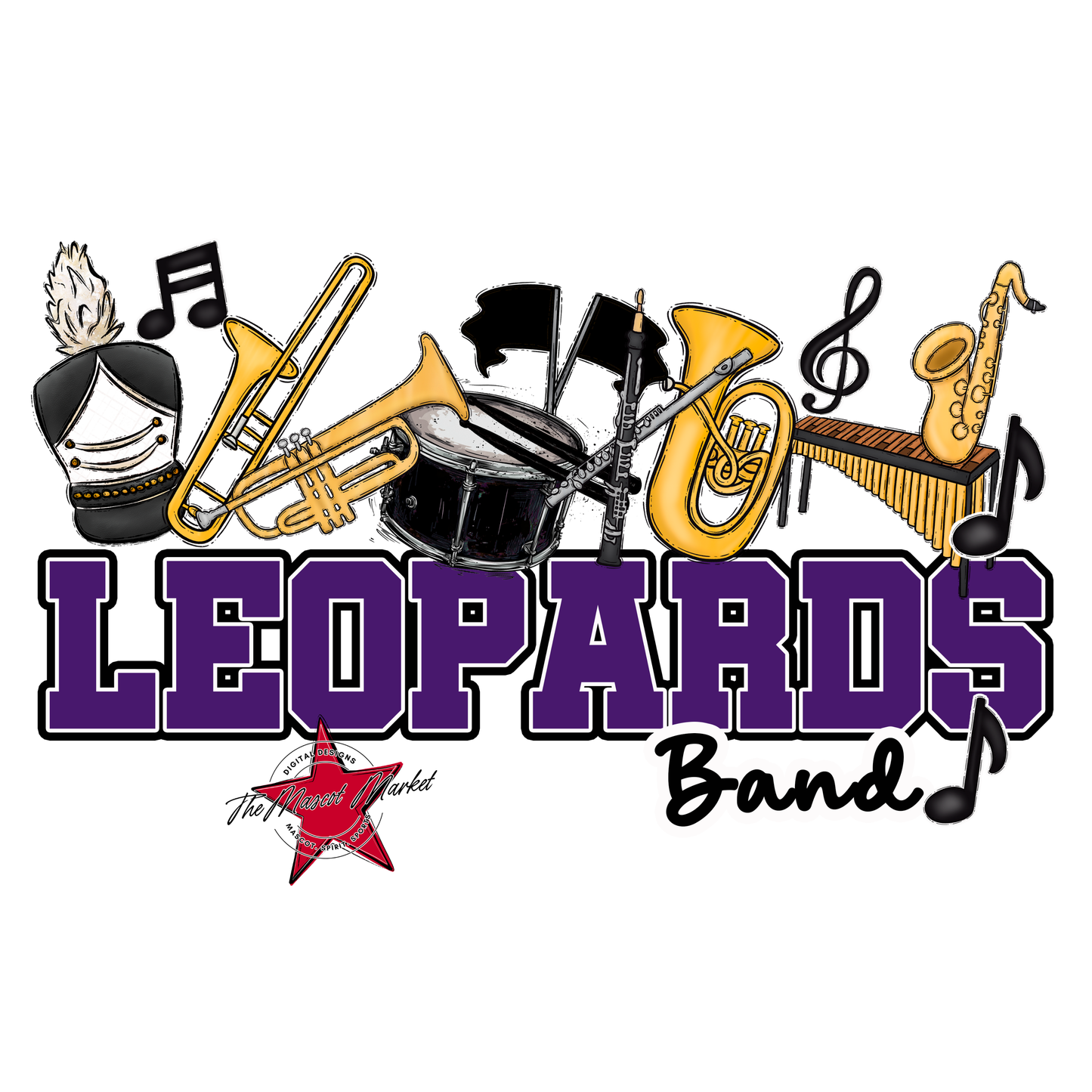 Leopards Varsity Band-Purple