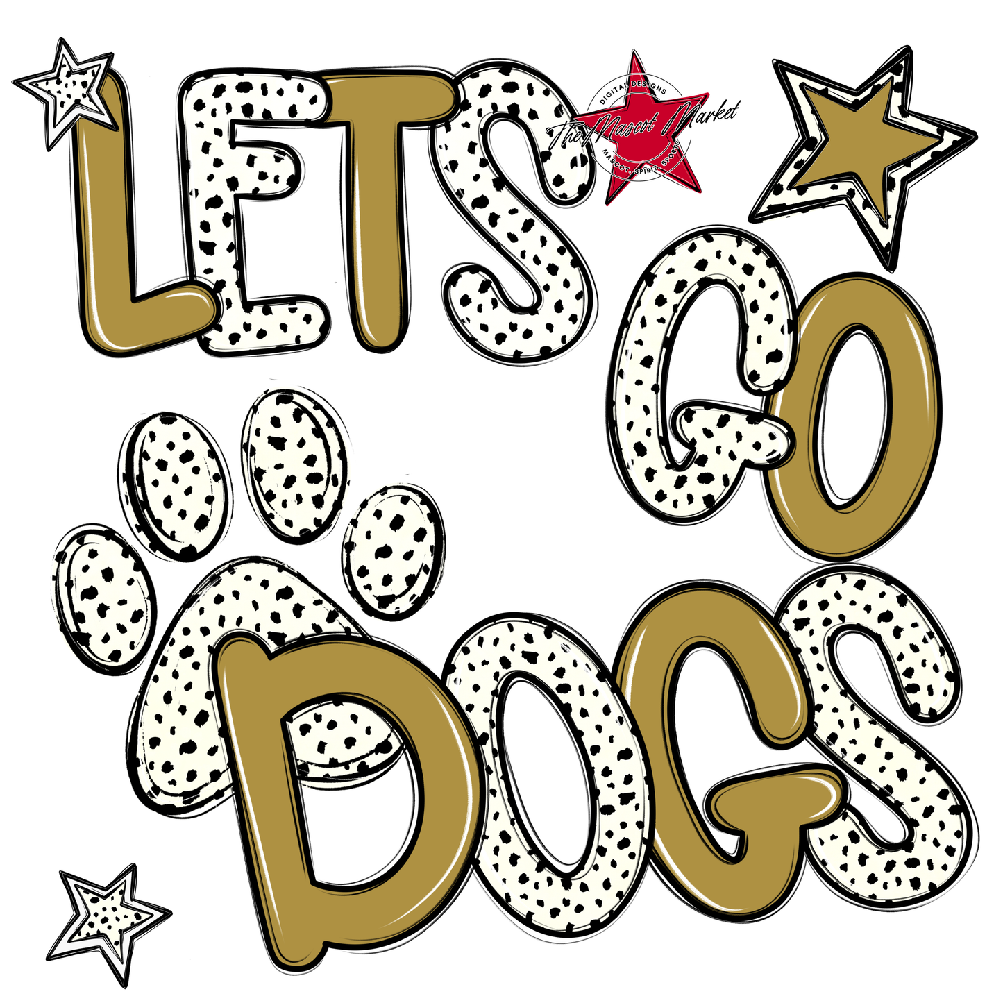Lets Go Dogs-Gold