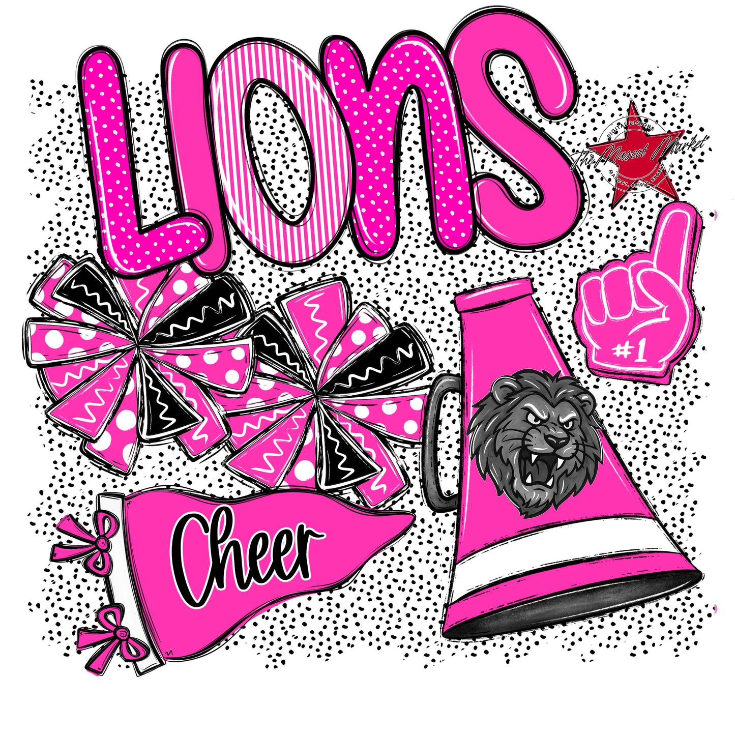 Lions Cheer Spirit-Pink