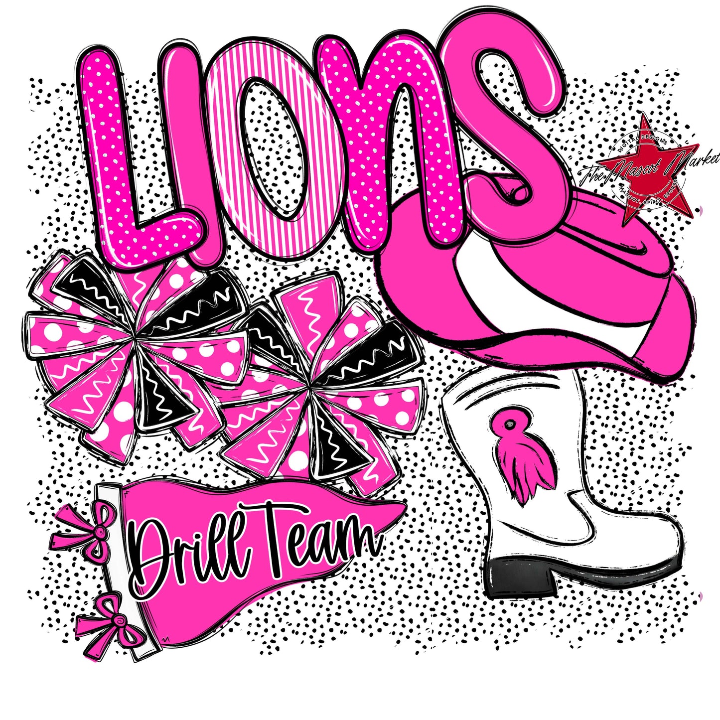 Lions Drillteam Spirit-Pink