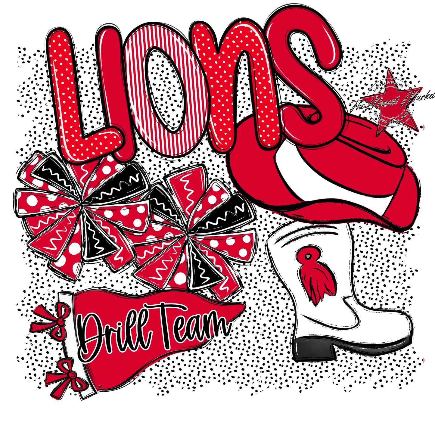 Lions Drillteam Spirit-Red