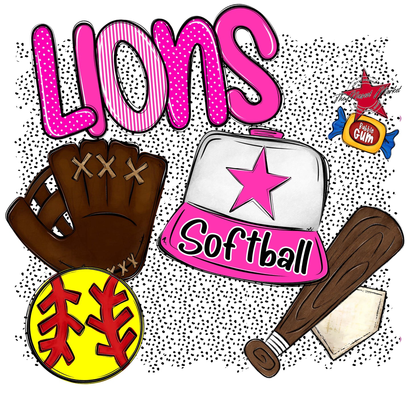 Lions Softball Spirit-Pink