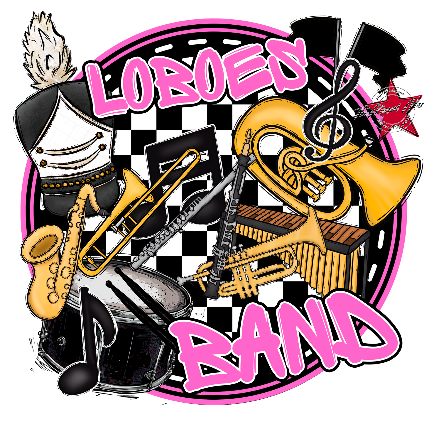 Loboes Circle Band Design-Baby Pink