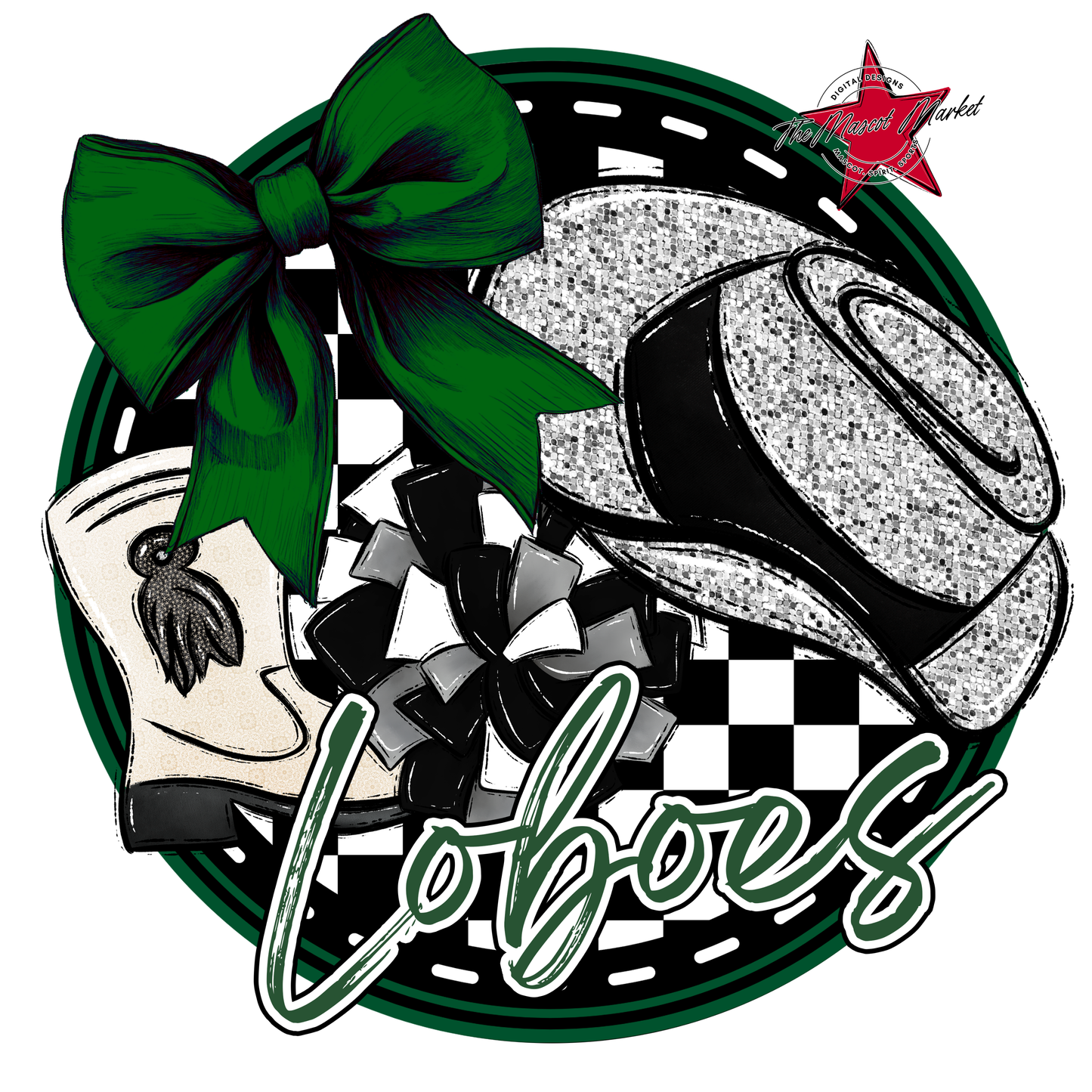Loboes Circle Drillteam Design-Green