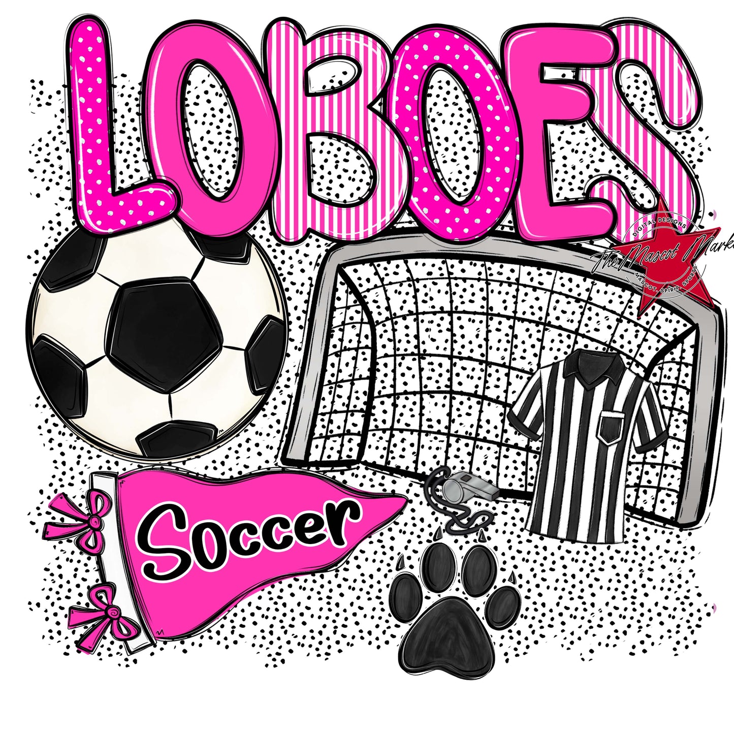 Loboes Soccer Spirit-Pink