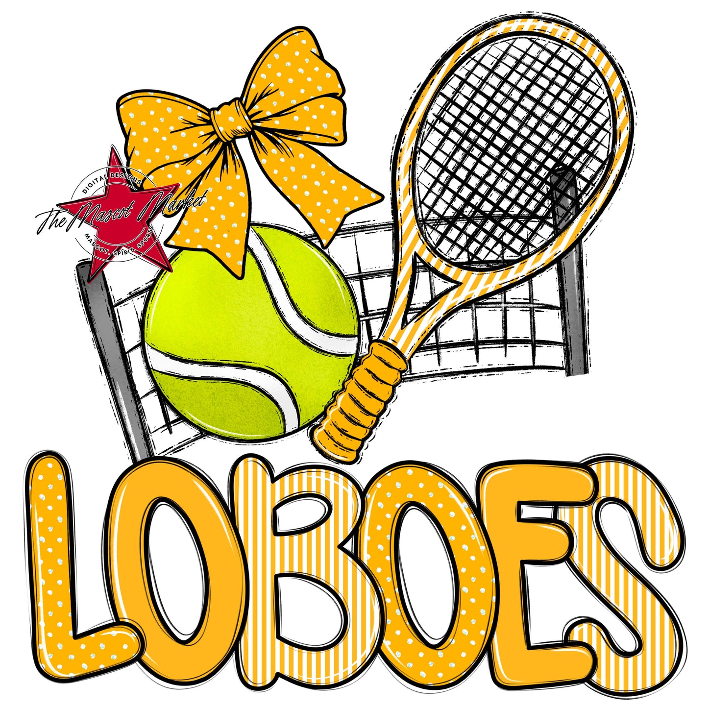 Loboes Tennis Spirit Design-Yellow