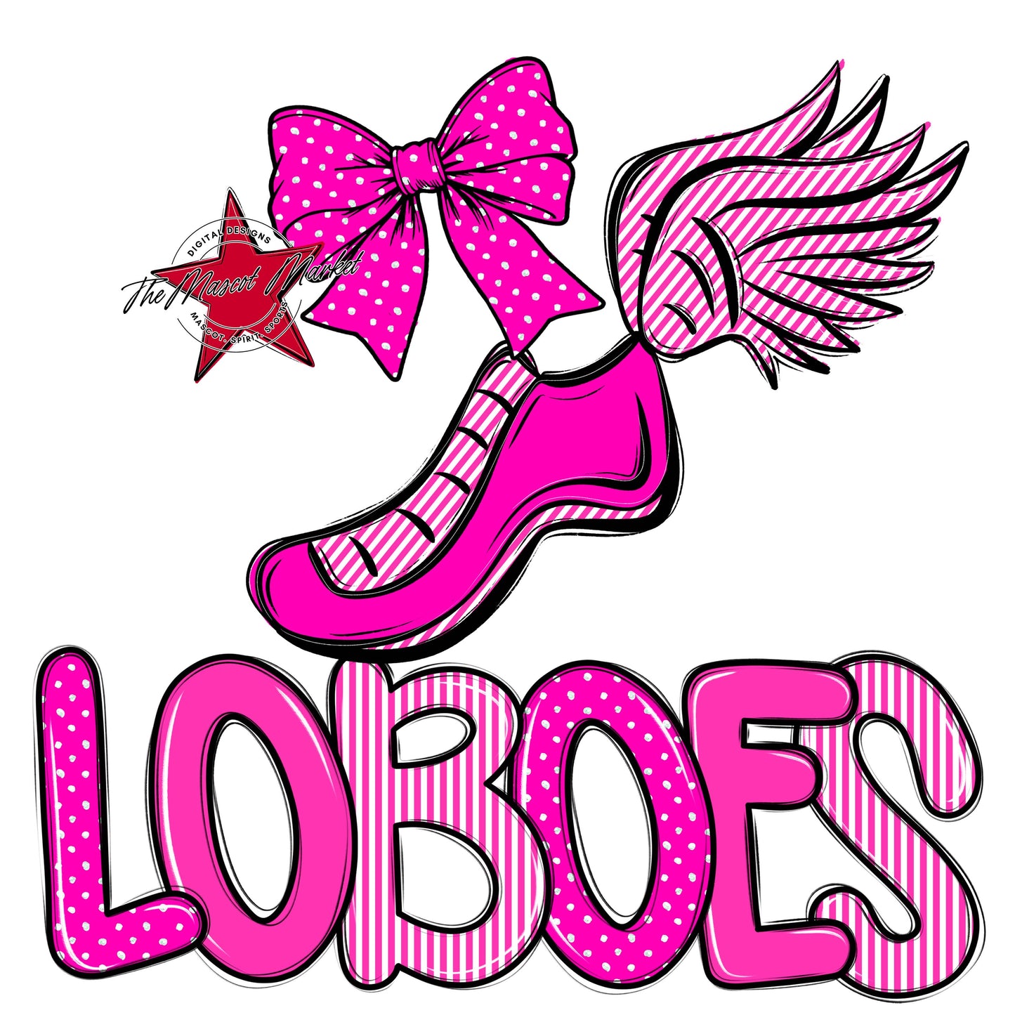 Loboes Track Spirit Design-Pink