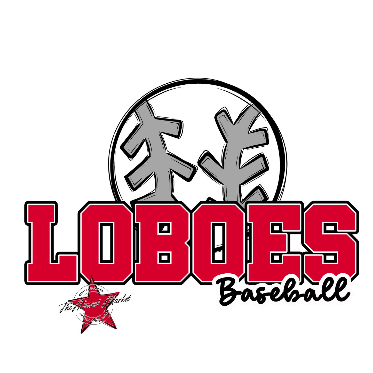 Loboes Varsity Baseball-Red