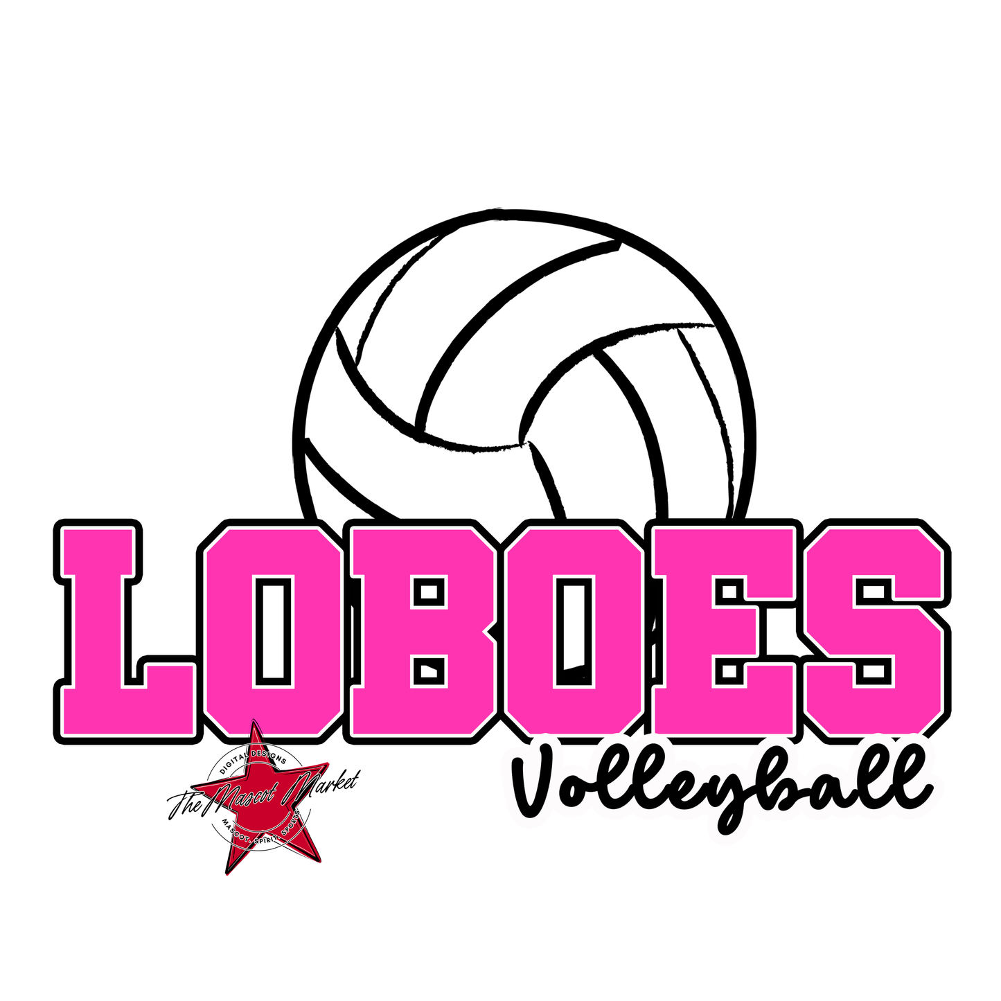 Loboes Varsity Volleyball-Pink
