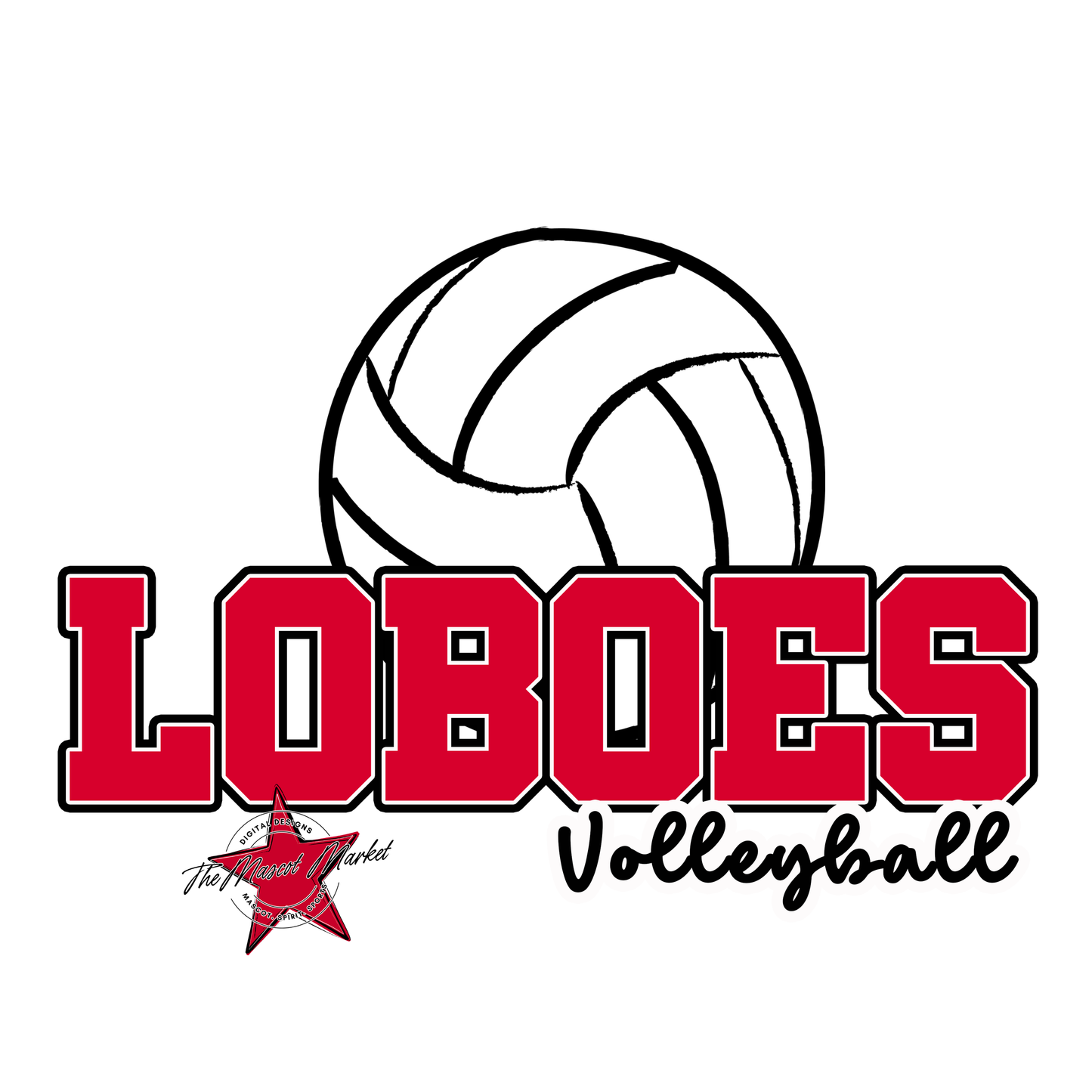 Loboes Varsity Volleyball-Red