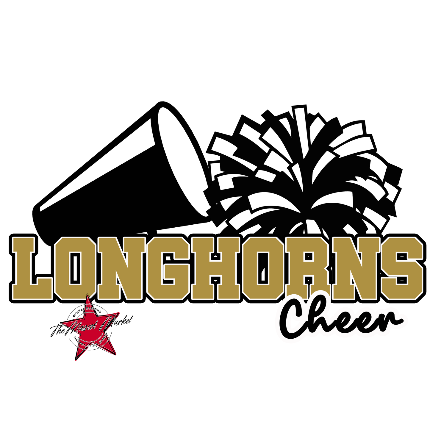 Longhorns Varsity Cheer-Gold